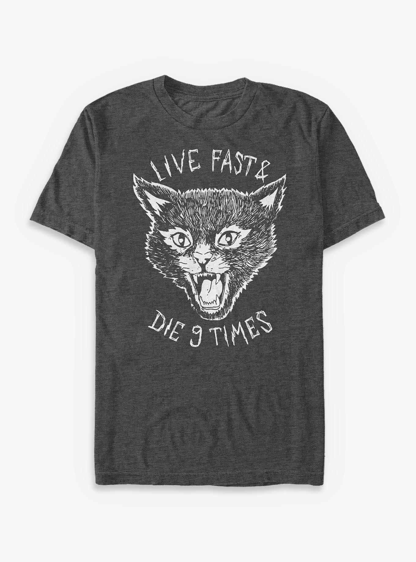 Cat With 9 Lives T-Shirt, , hi-res