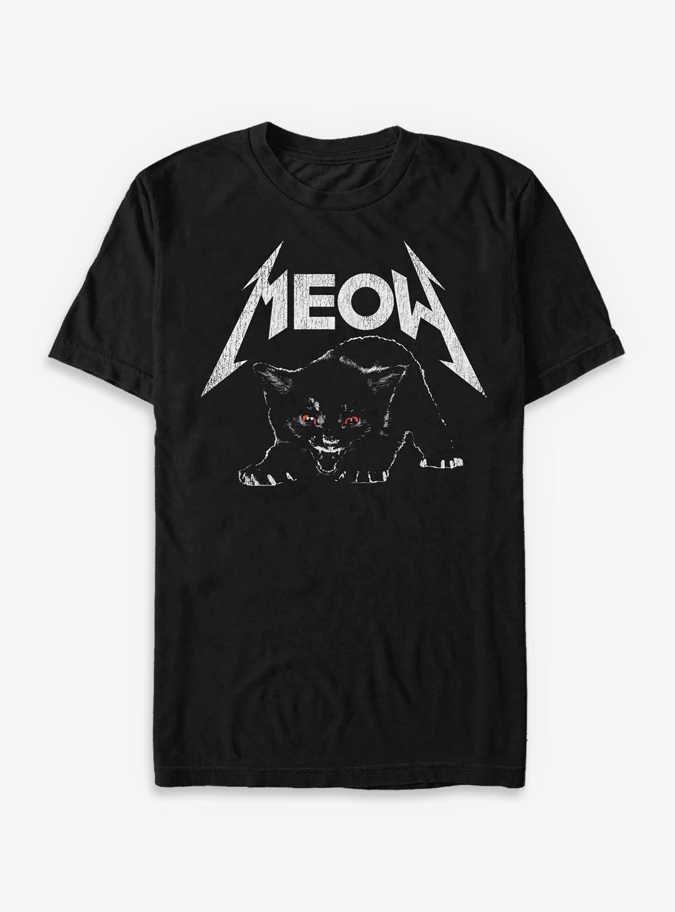 Meow Metal Cat T-Shirt, , hi-res