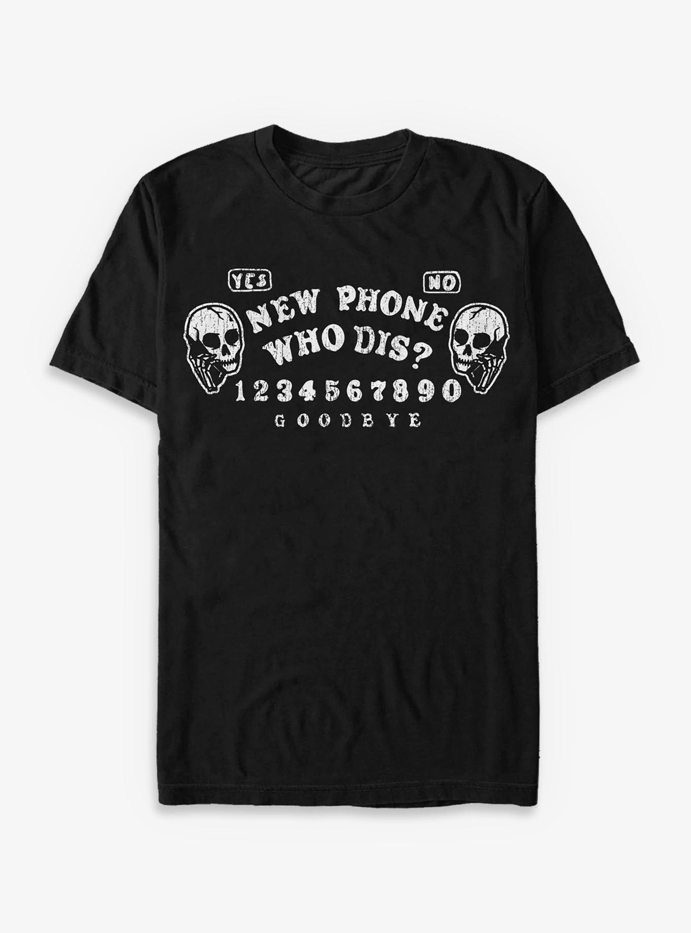 New Phone Goodbye Ouija T-Shirt, BLACK, hi-res