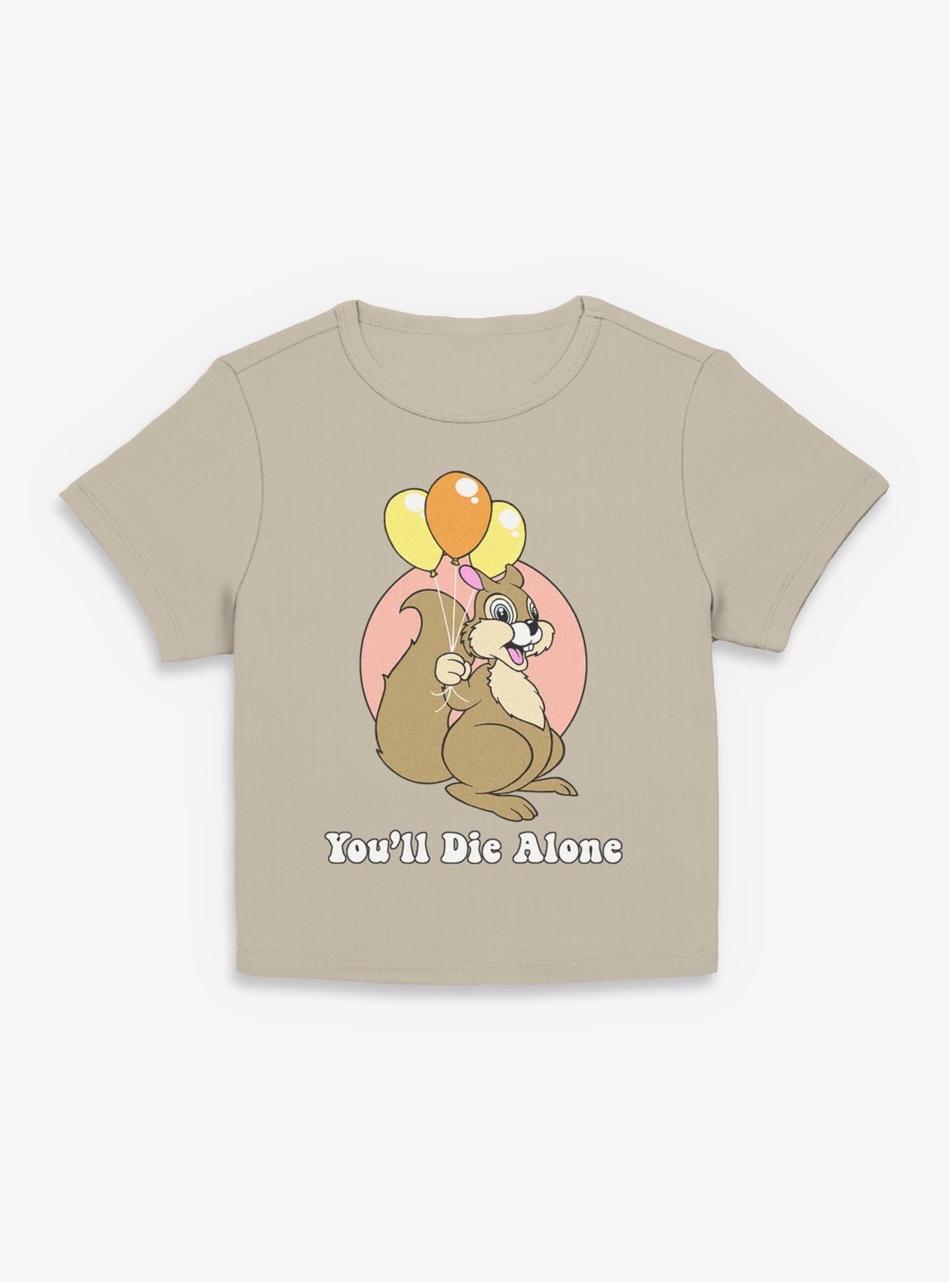 Chipmunk You'll Die Alone Girls Baby T-Shirt, , hi-res