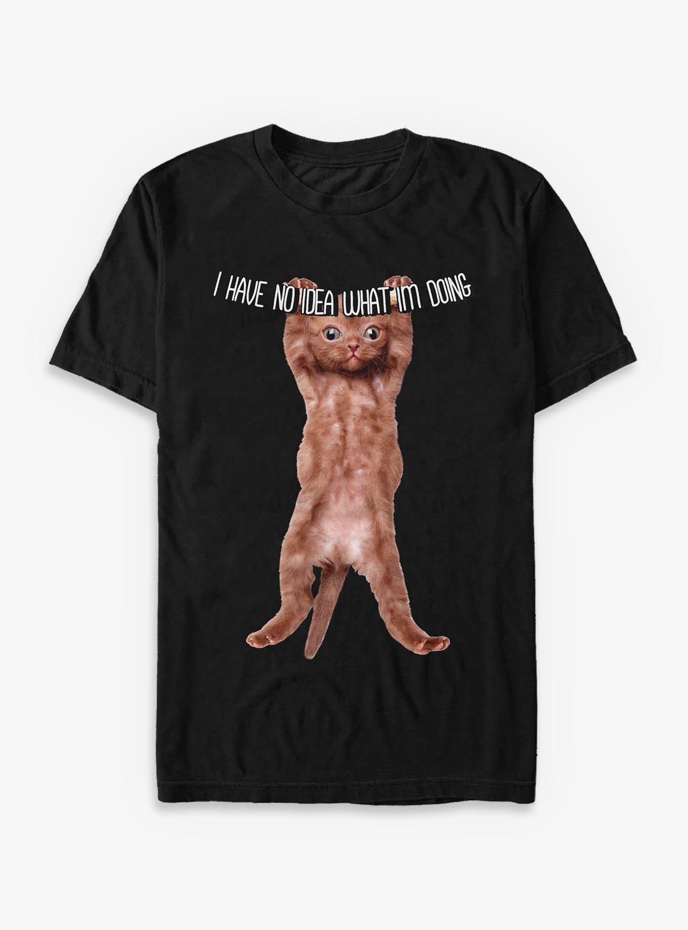What Am I Doing, No Idea Cat T-Shirt, , hi-res
