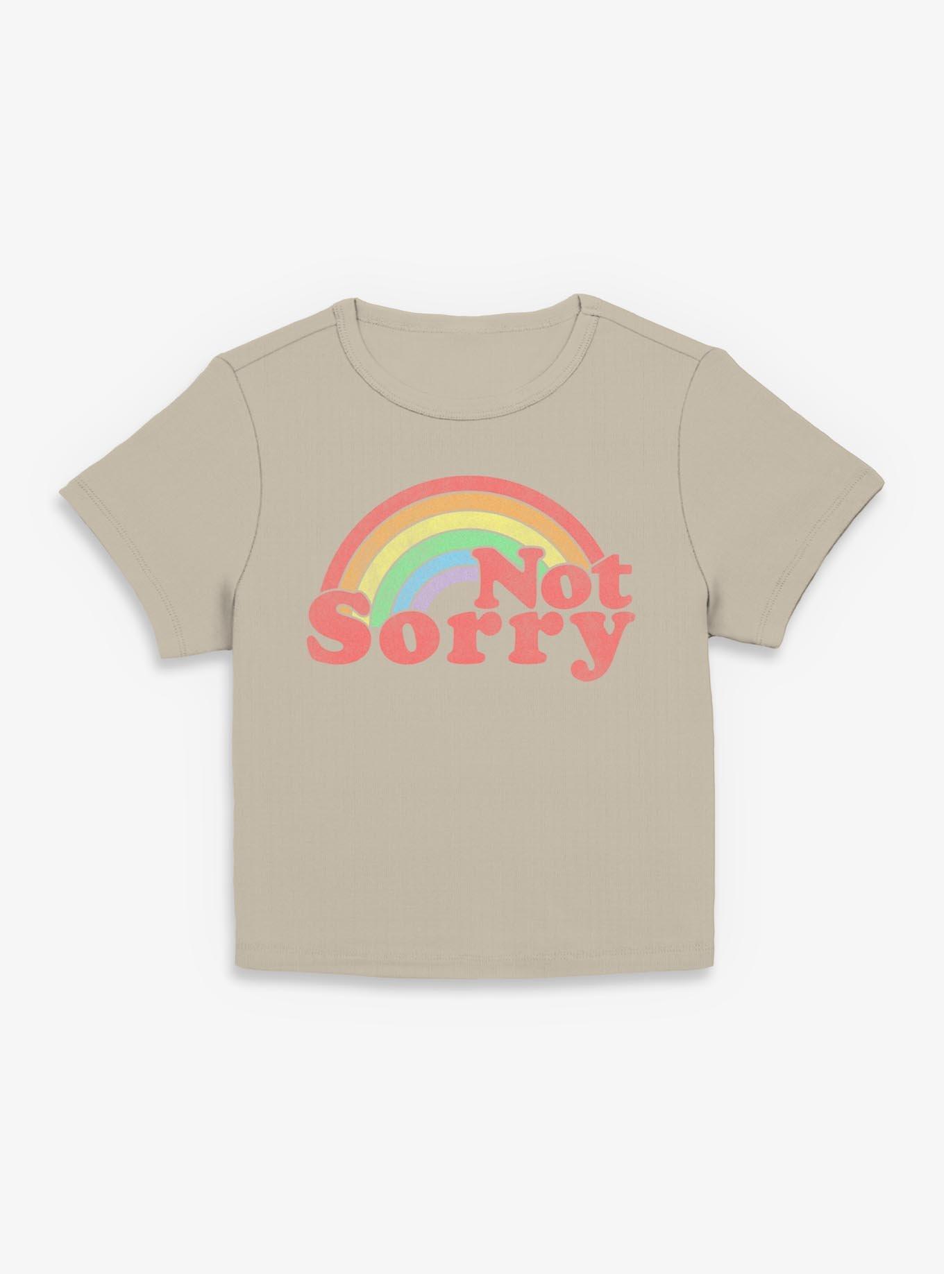 Not Sorry Rainbow Girls Baby T-Shirt, , hi-res