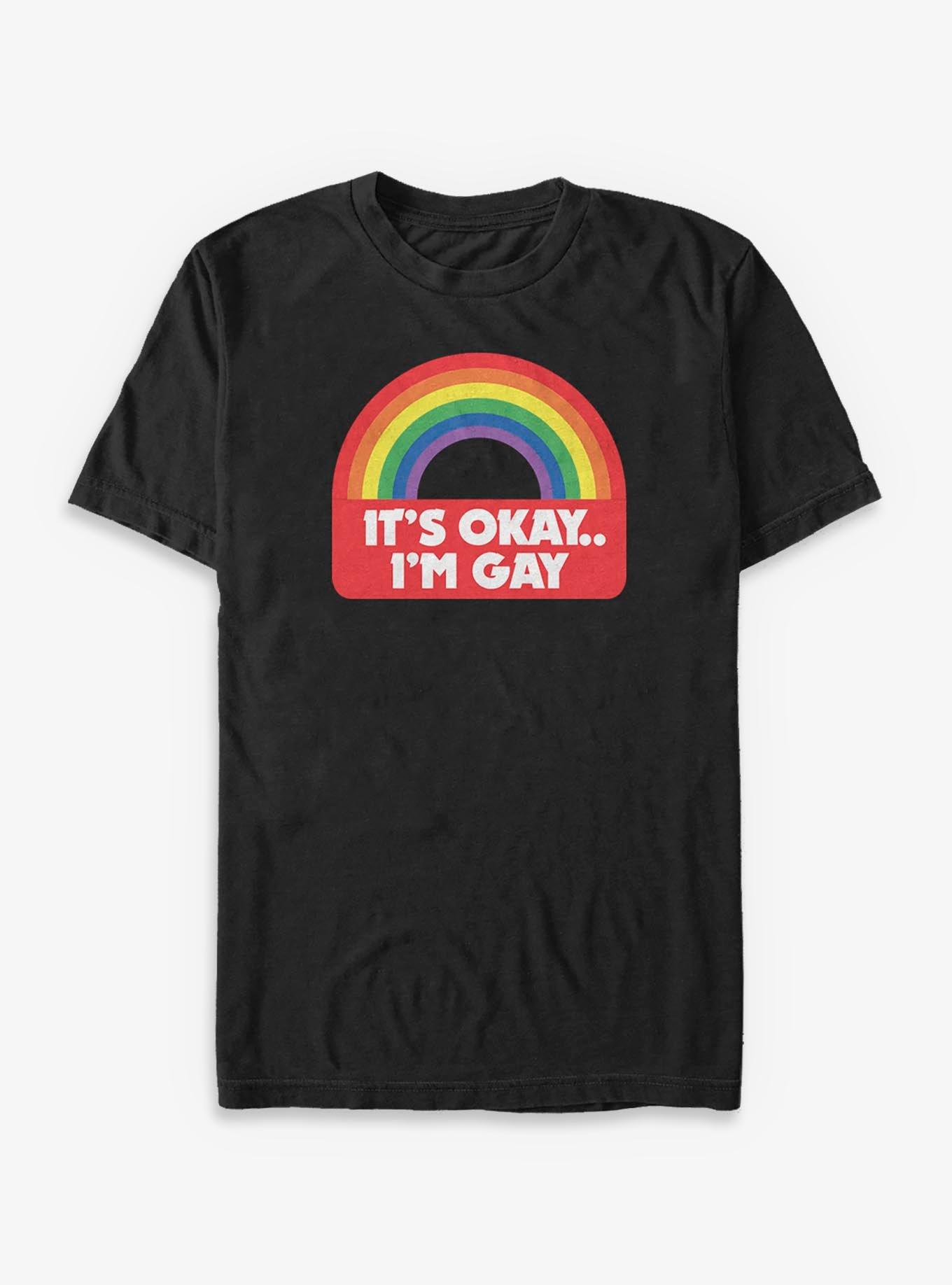 It's Okay I'm Gay Rainbow T-Shirt, , hi-res