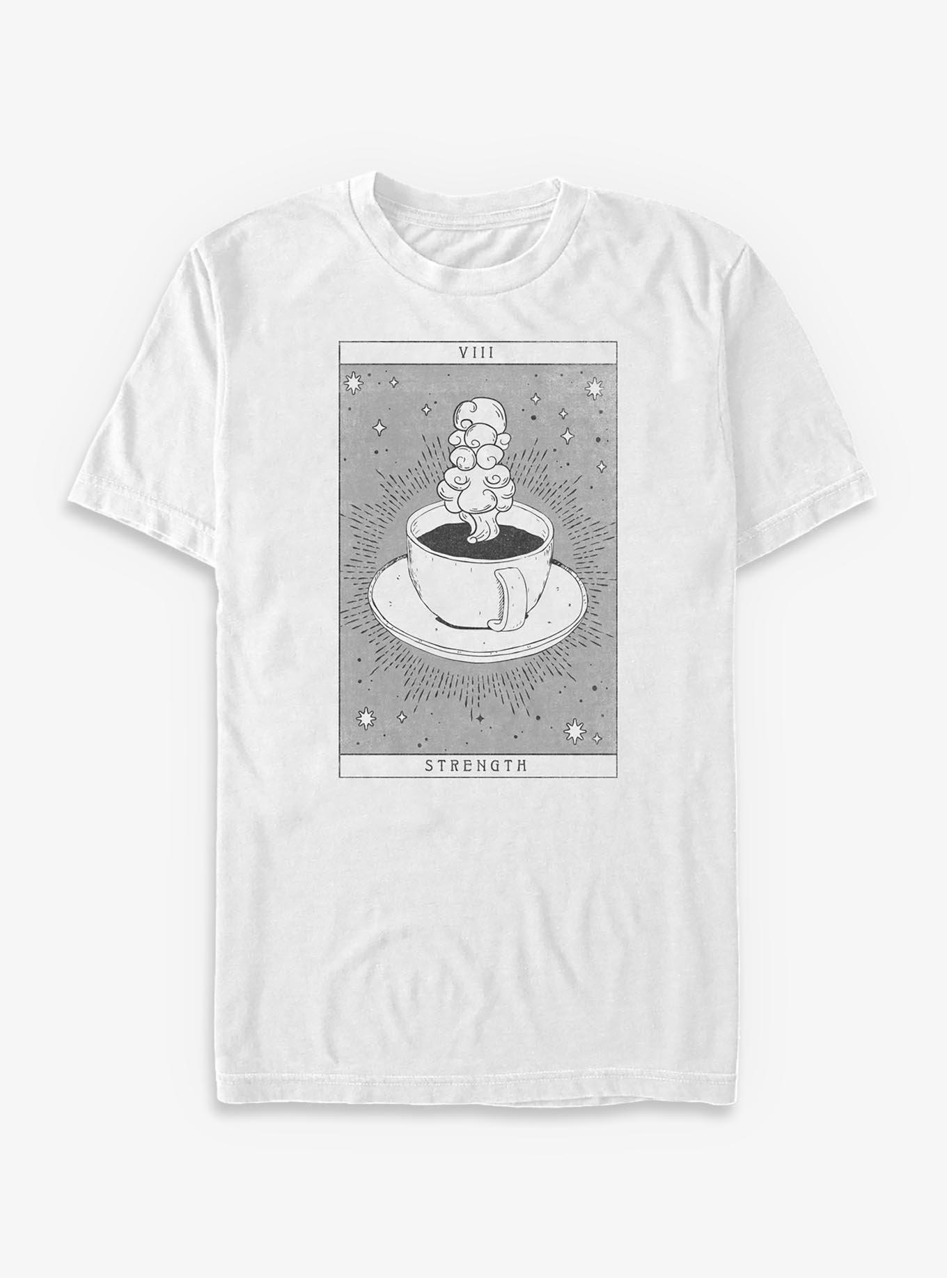 Coffee Cup Strength Tarot T-Shirt, , hi-res