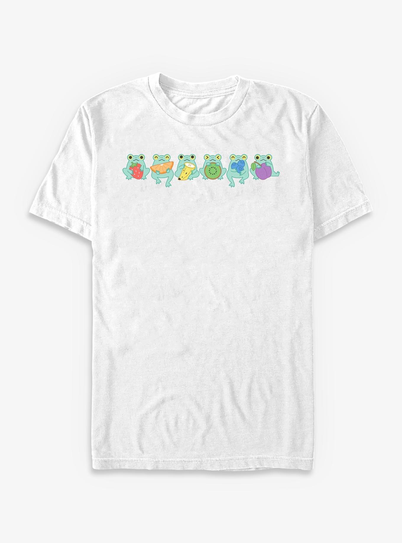 Frogs N Fruits T-Shirt, WHITE, hi-res
