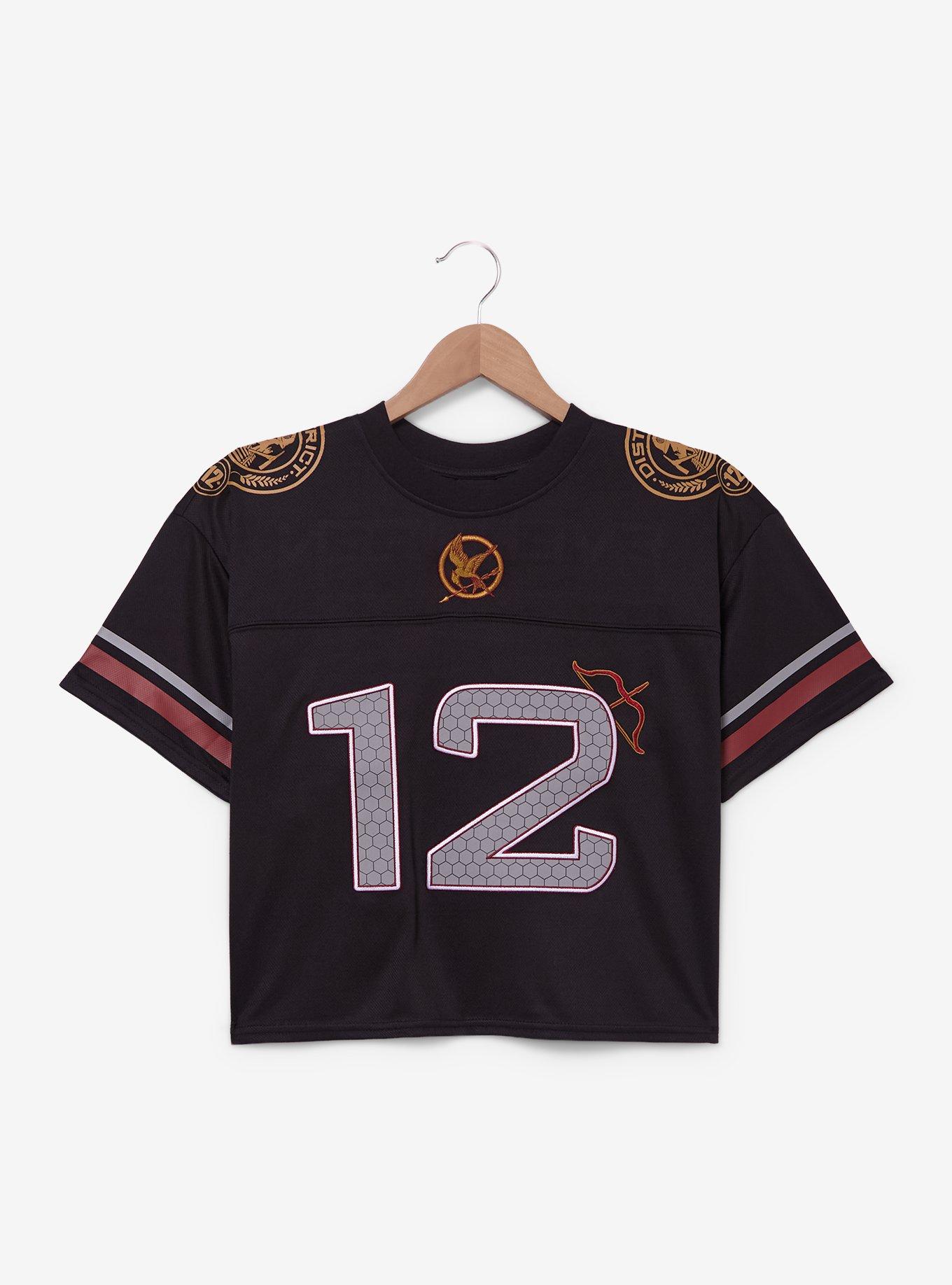 The Hunger Games Katniss Everdeen Women's Cropped Football Jersey - BoxLunch Exclusive