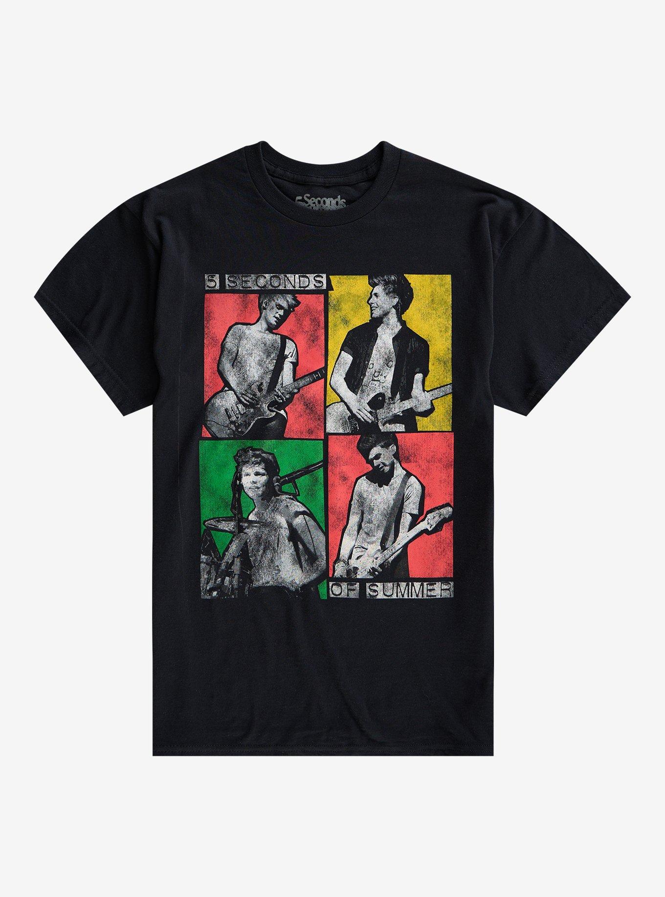 5 Seconds Of Summer Grid T-Shirt, , hi-res