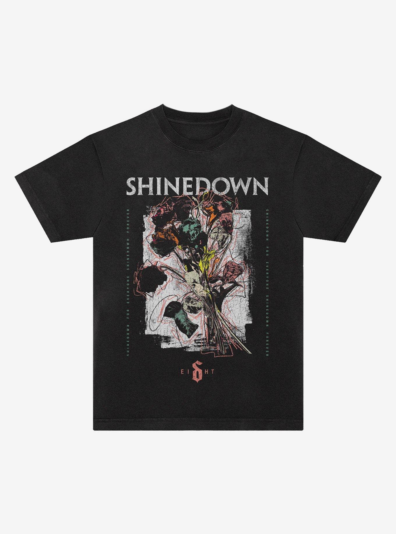 Shinedown EI8HT Flowers T-Shirt, , hi-res