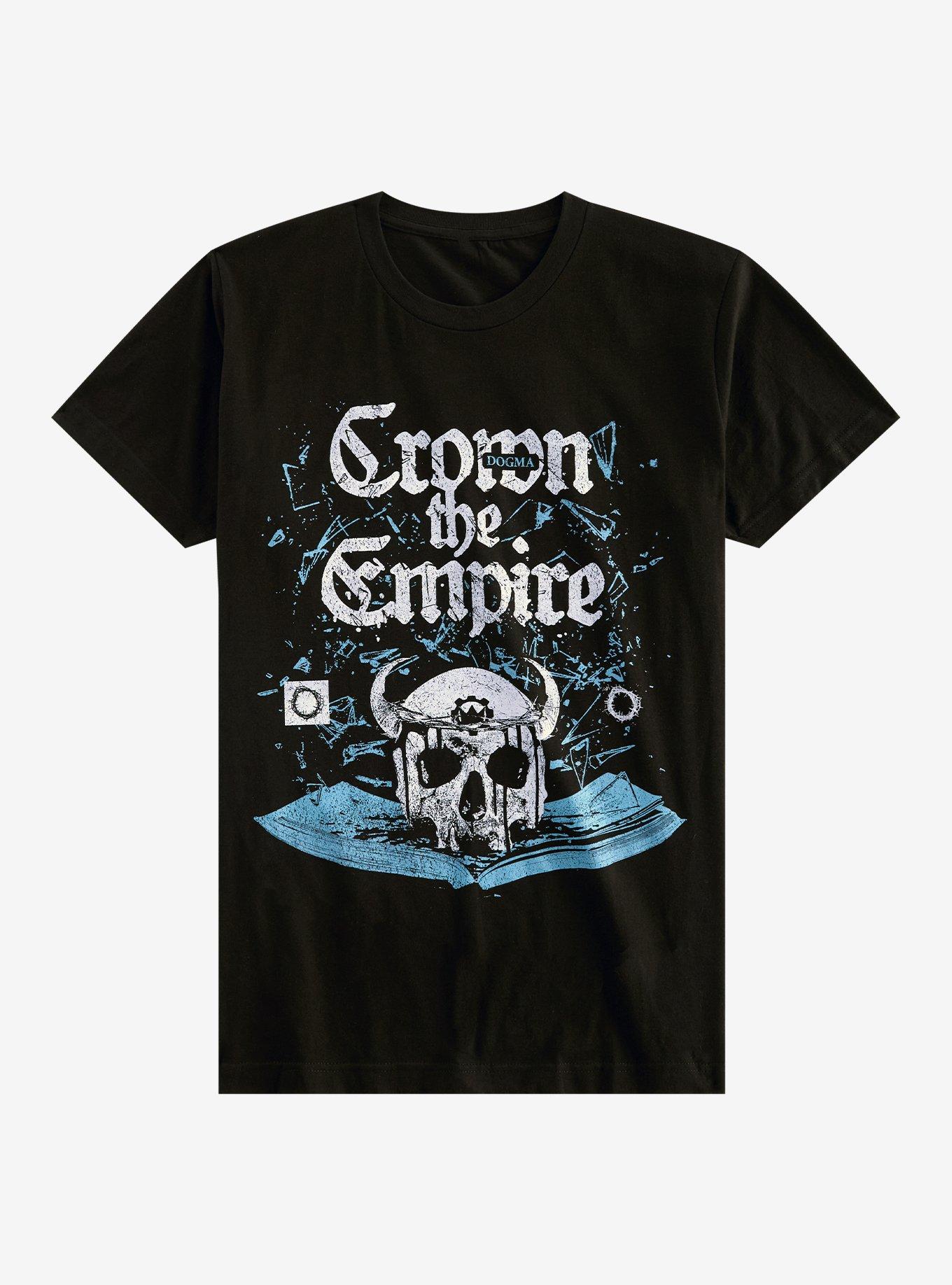 Crown The Empire Skull Book T-Shirt, , hi-res