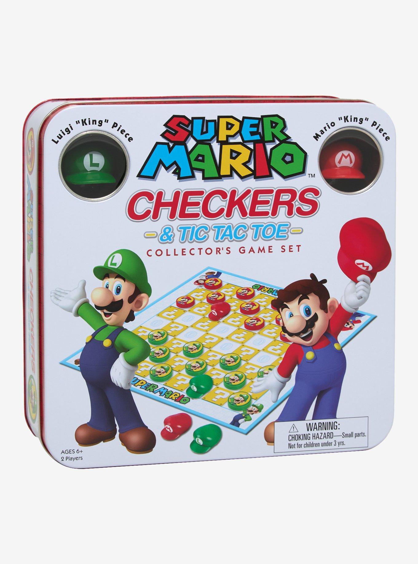 Super Mario Bros. Checkers & Tic-Tac-Toe Collector's Game Set, , hi-res