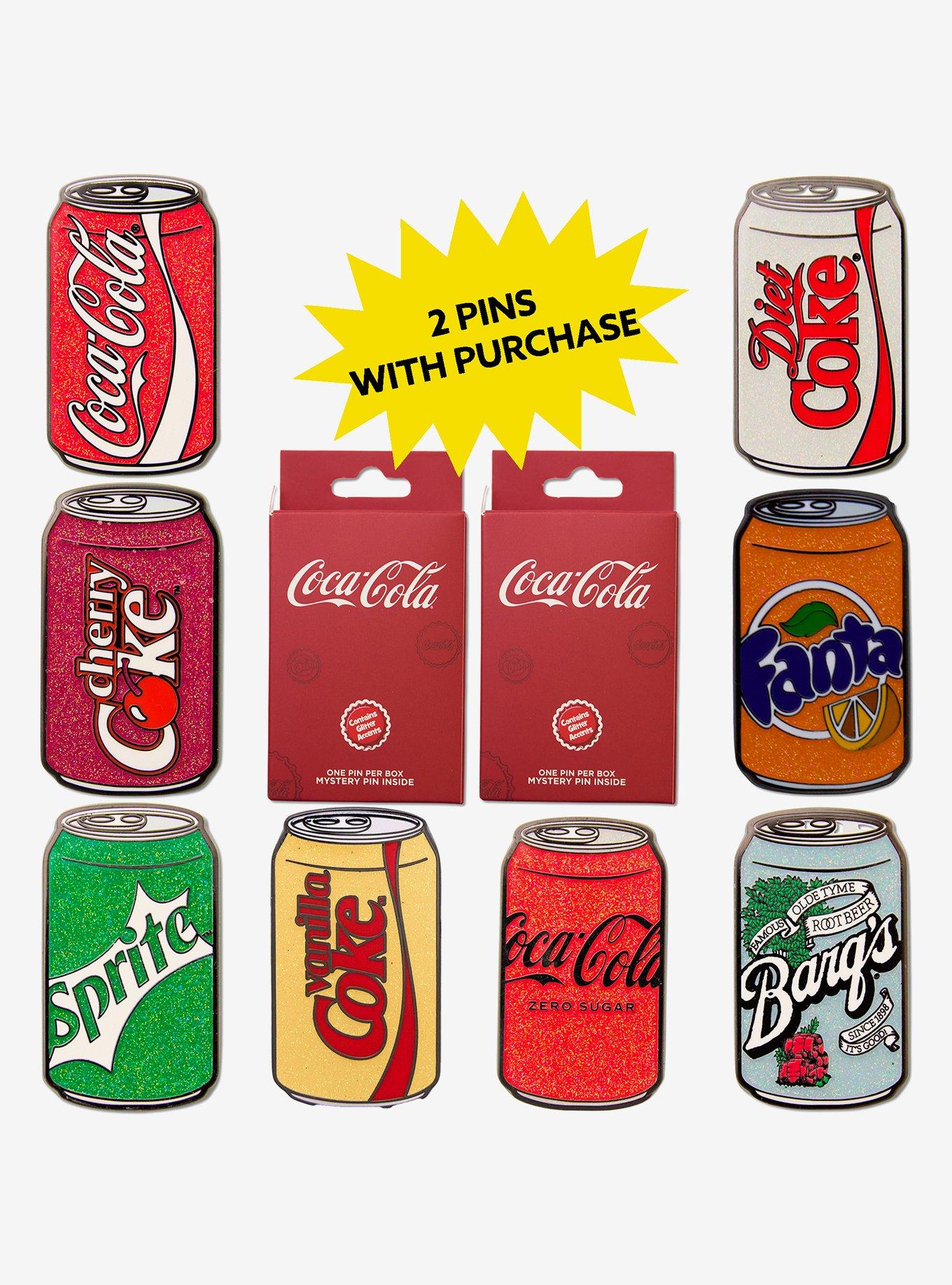 Coca-Cola Soft Drink Cans Mystery Enamel Pin Blind Box Series 2 Pack, , hi-res