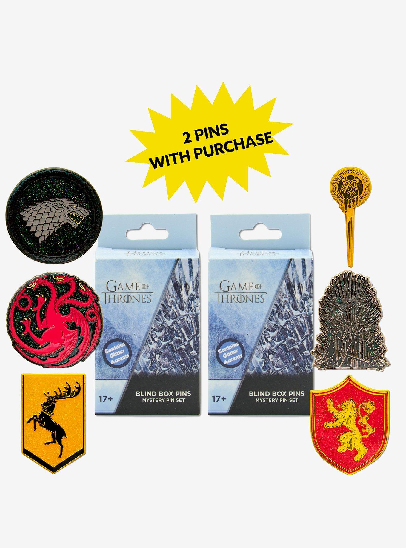 Game of Thrones Mystery Enamel Pin Blind Box Series 2 Pack, , hi-res