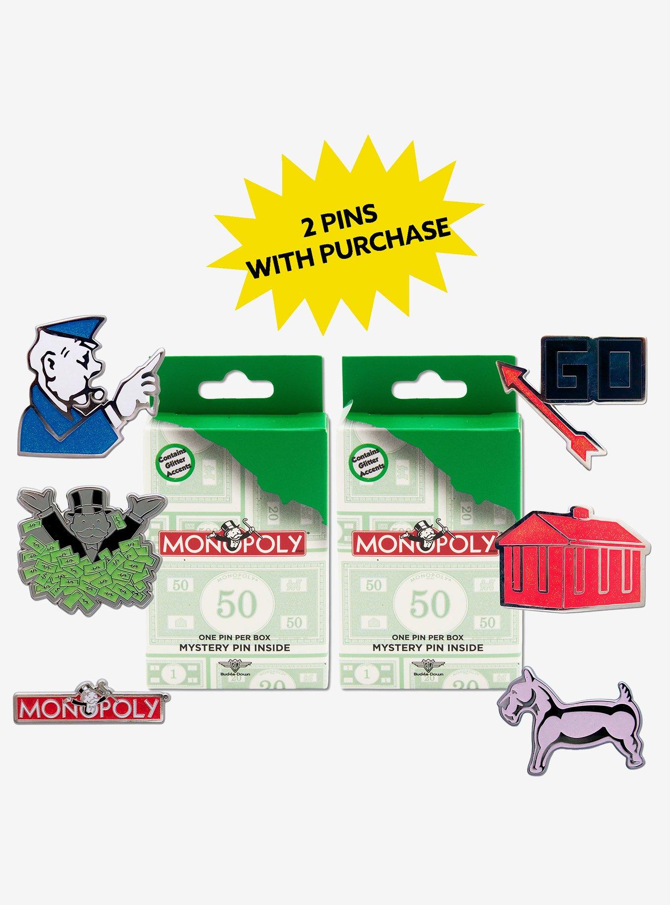 Monopoly Mystery Enamel Pin Blind Box Series 2 Pack, , hi-res