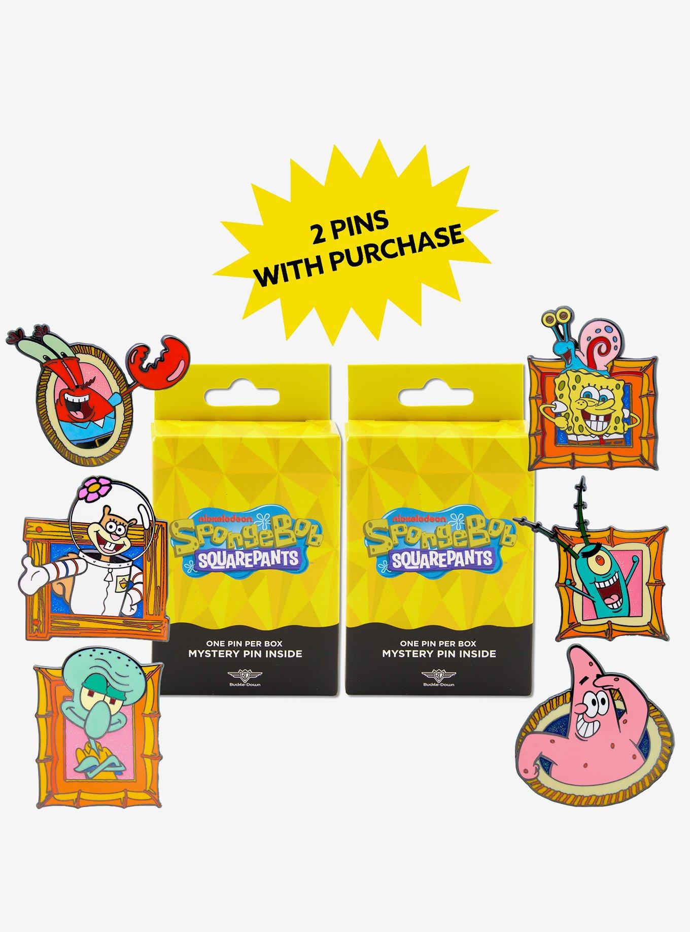 SpongeBob SquarePants Character Portraits Mystery Enamel Pin Blind Box Series 2 Pack, , hi-res