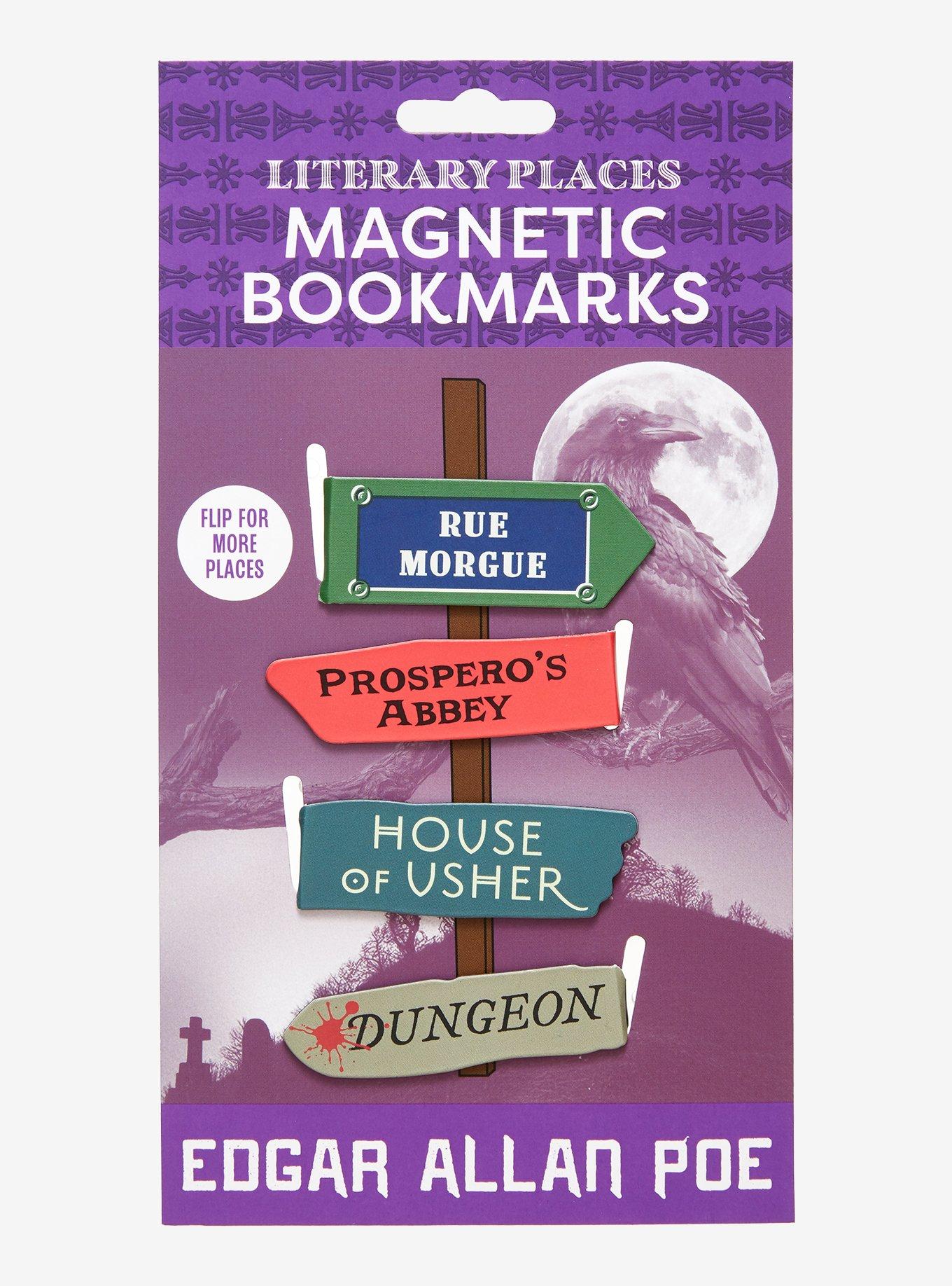 Literary Places Edgar Allen Poe Magnetic Bookmark Set, , hi-res