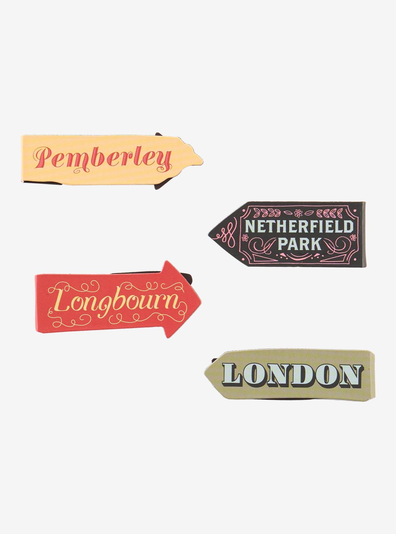 Literary Places Jane Austen's Pride And Prejudice Magnetic Bookmark Set, , hi-res