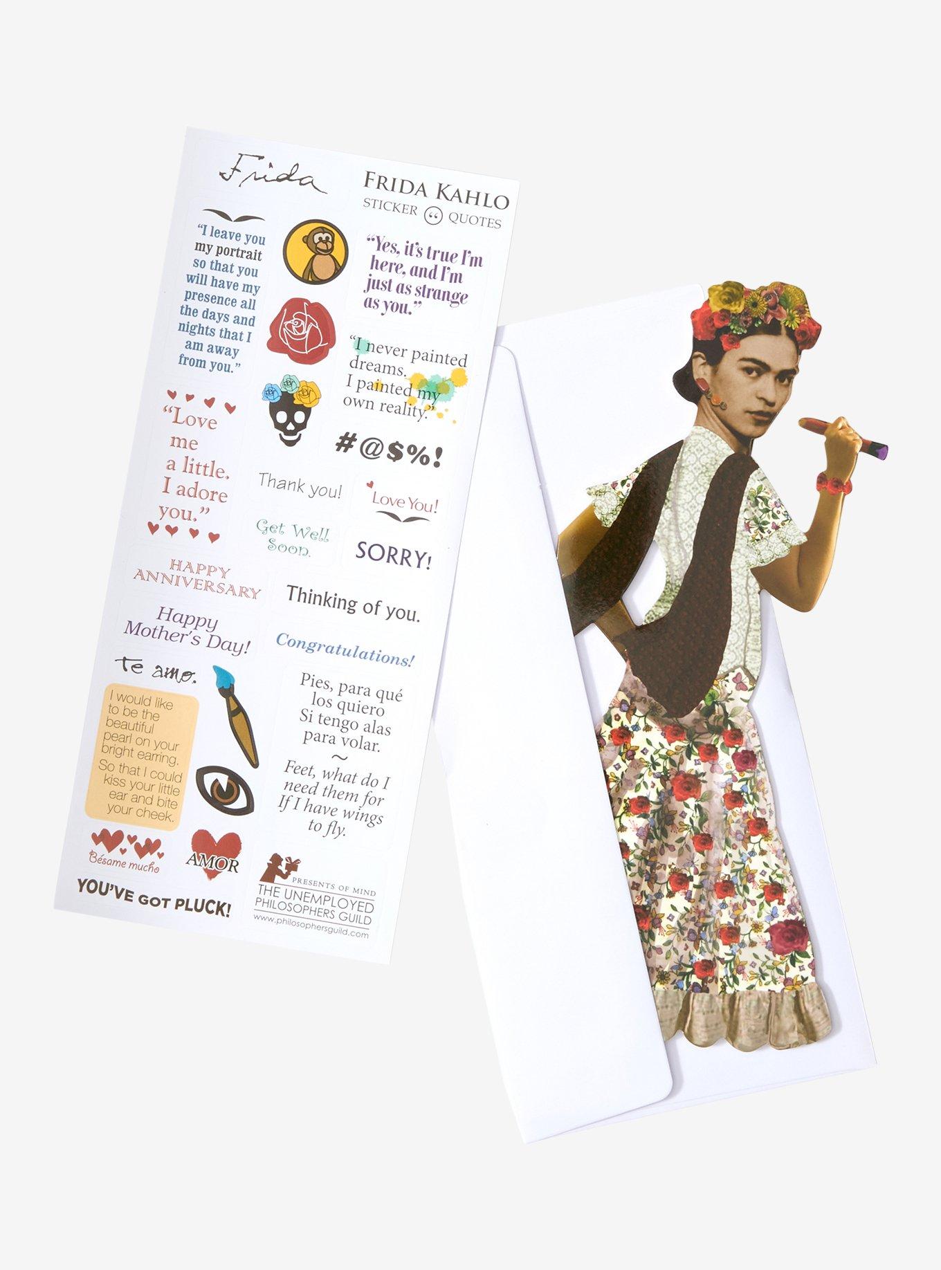 Quotable Notables Frida Kahlo Greeting Card & Sticker Sheet, , hi-res