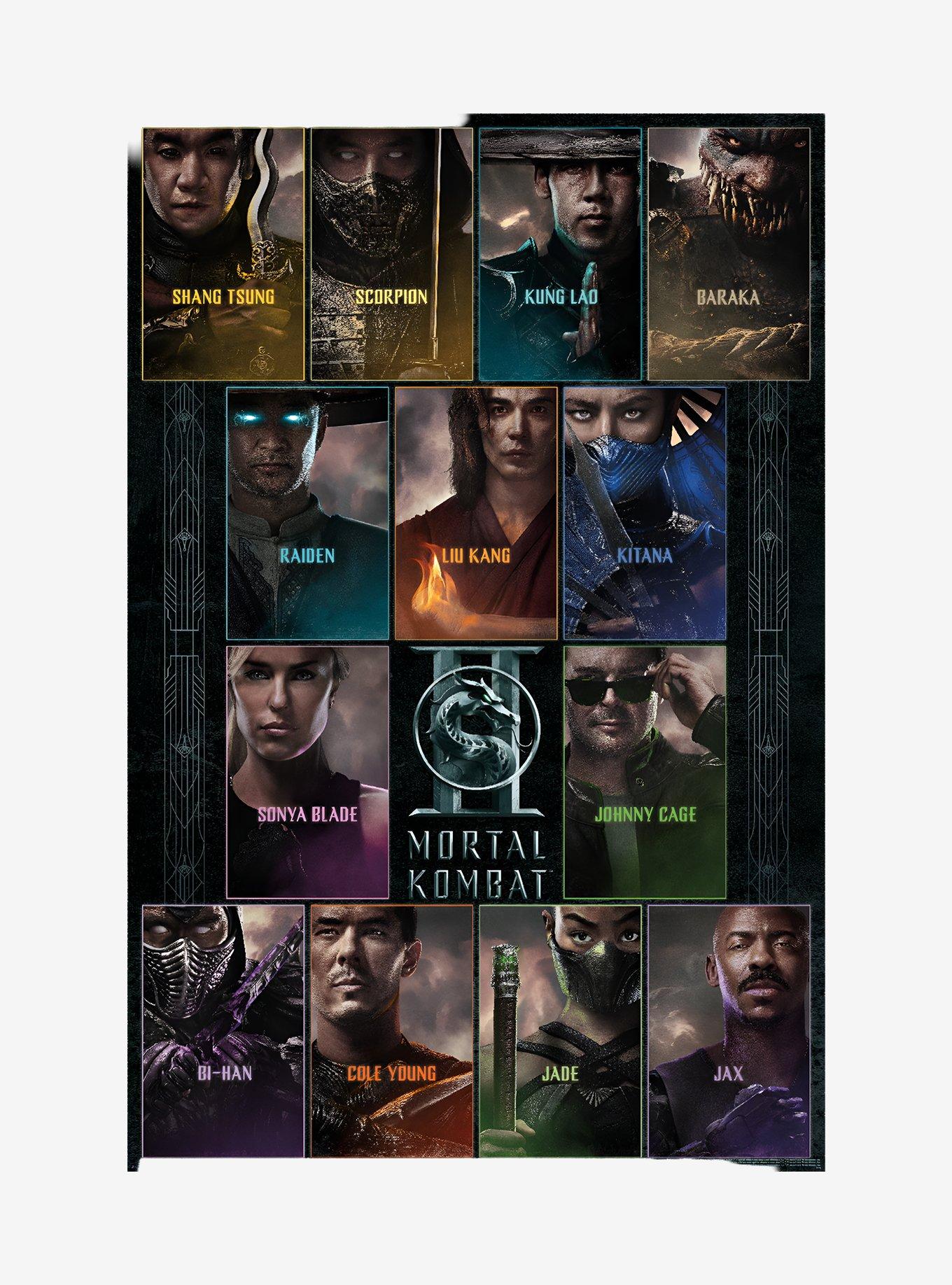 Mortal Kombat II Character Grid Poster, , hi-res