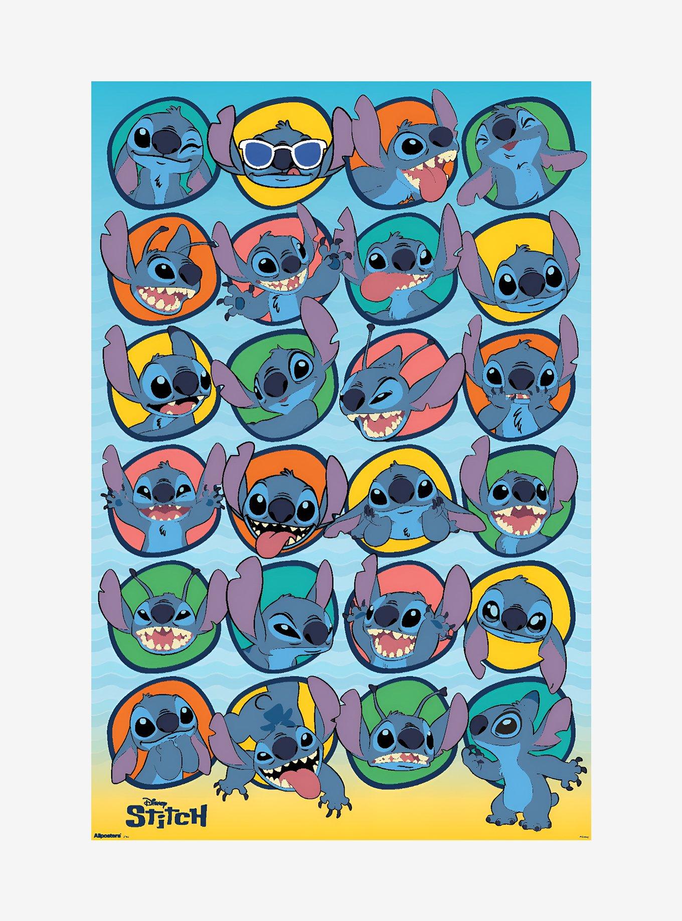 Disney Stitch Faces Poster, , hi-res