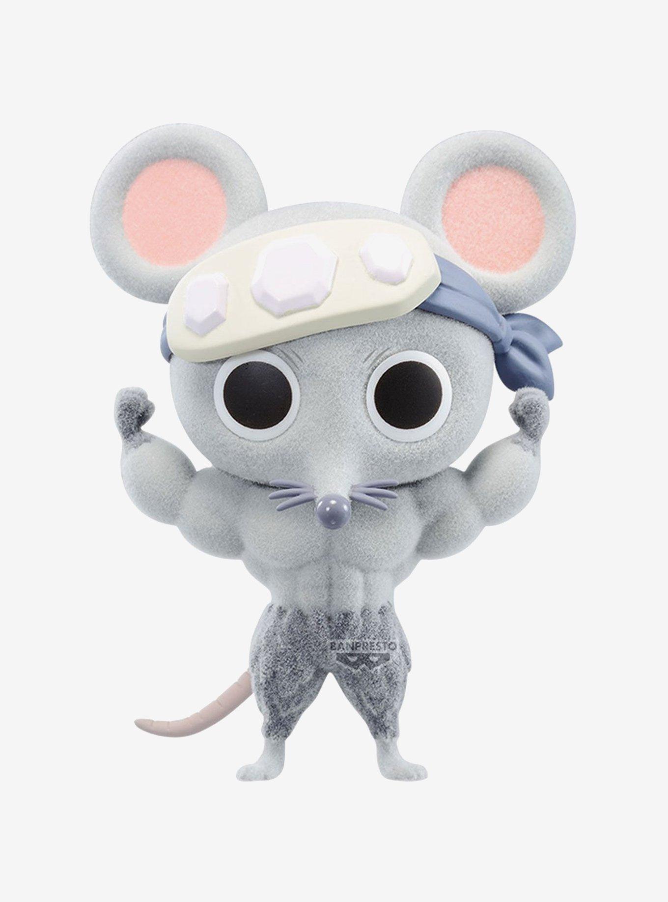 Demon Slayer: Kimetsu no Yaiba Fluffy Puffy Muscular Mice (Ver. A) Flocked Figure, , hi-res