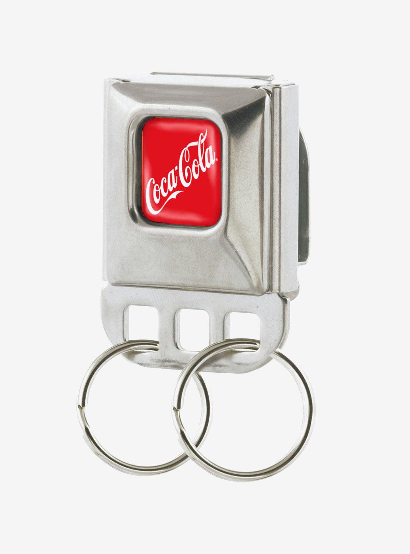 Coca-Cola Script Logo Seatbelt Buckle Keychain, , hi-res