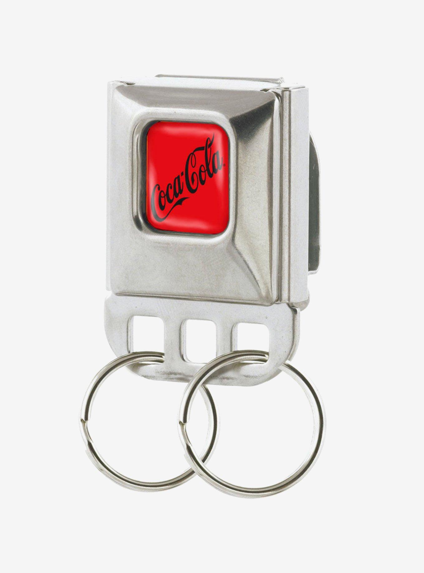 Coca-Cola Zero Script Logo Seatbelt Buckle Keychain, , hi-res