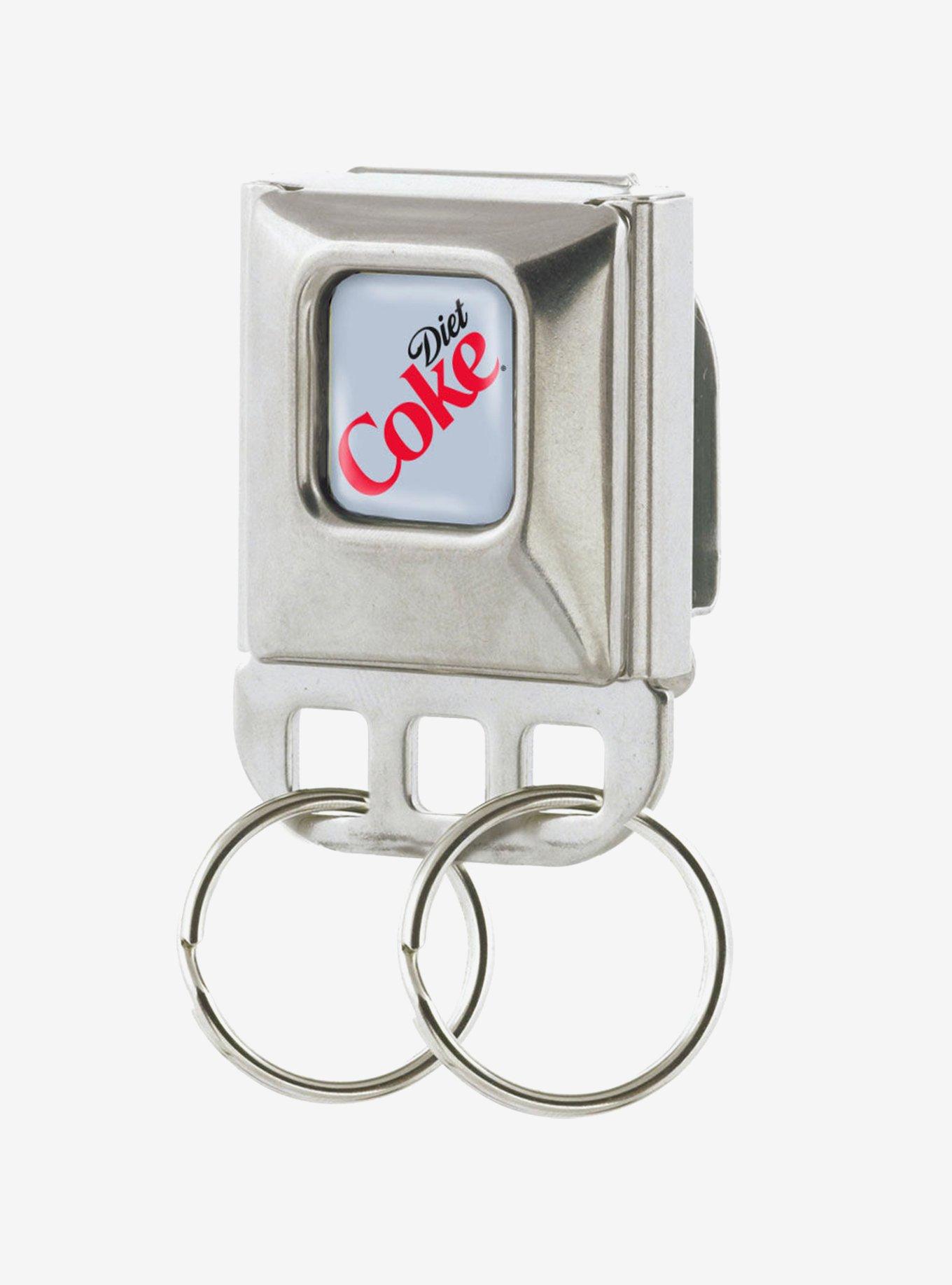 Coca-Cola Diet Coke Logo Seatbelt Buckle Keychain, , hi-res