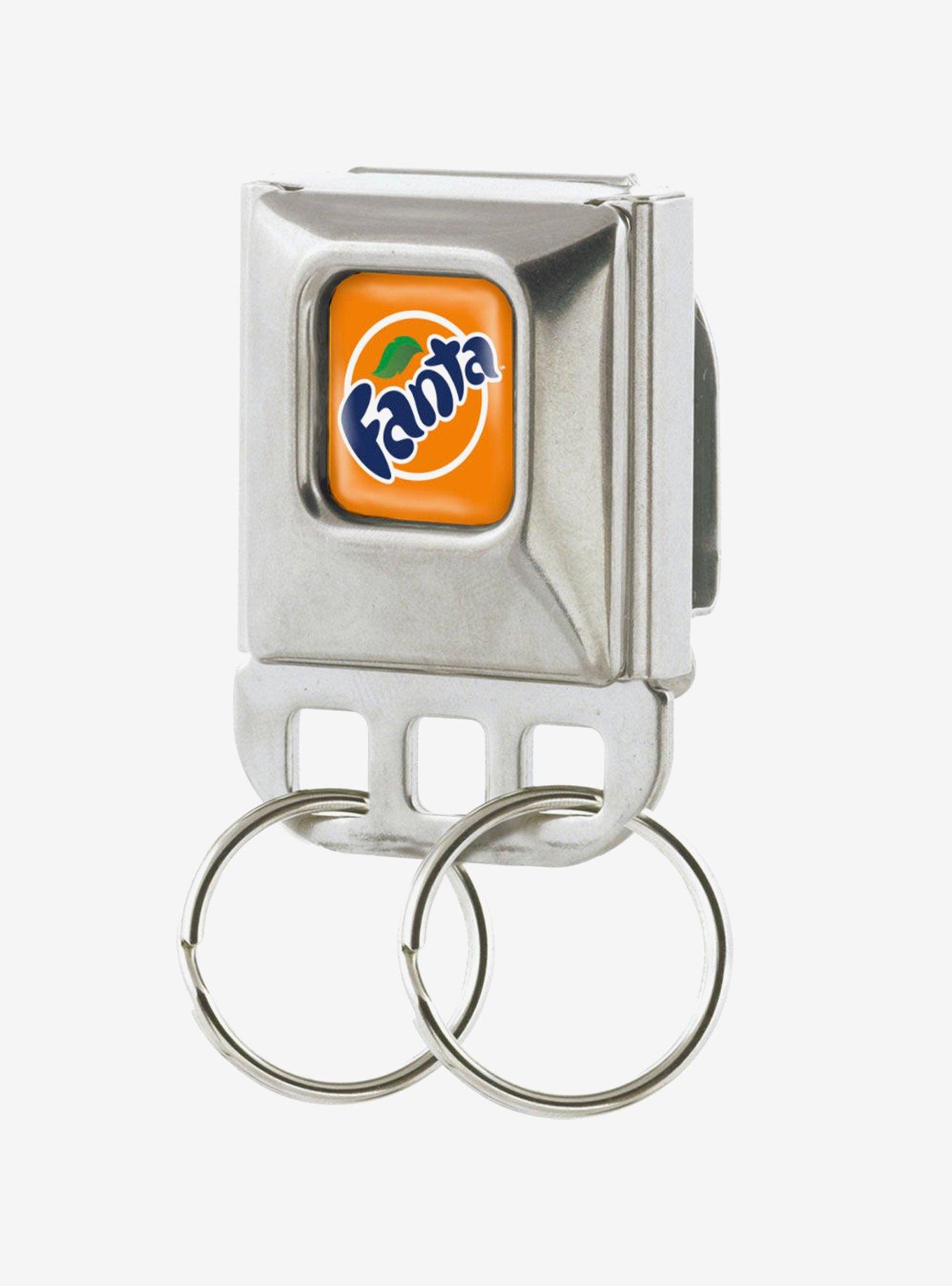 Coca-Cola Fanta Logo Seatbelt Buckle Keychain, , hi-res