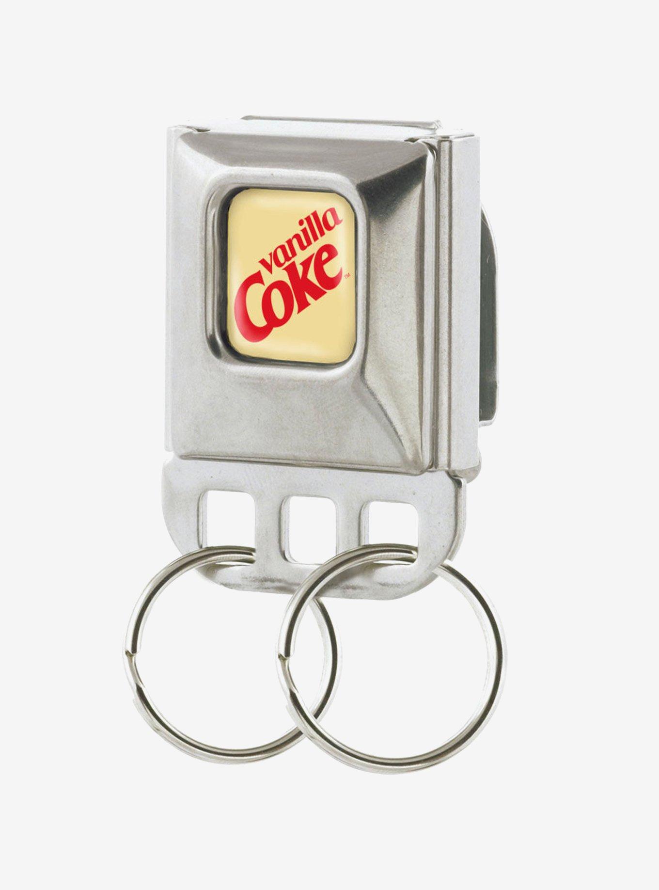 Coca-Cola Vanilla Coke Logo Seatbelt Buckle Keychain, , hi-res