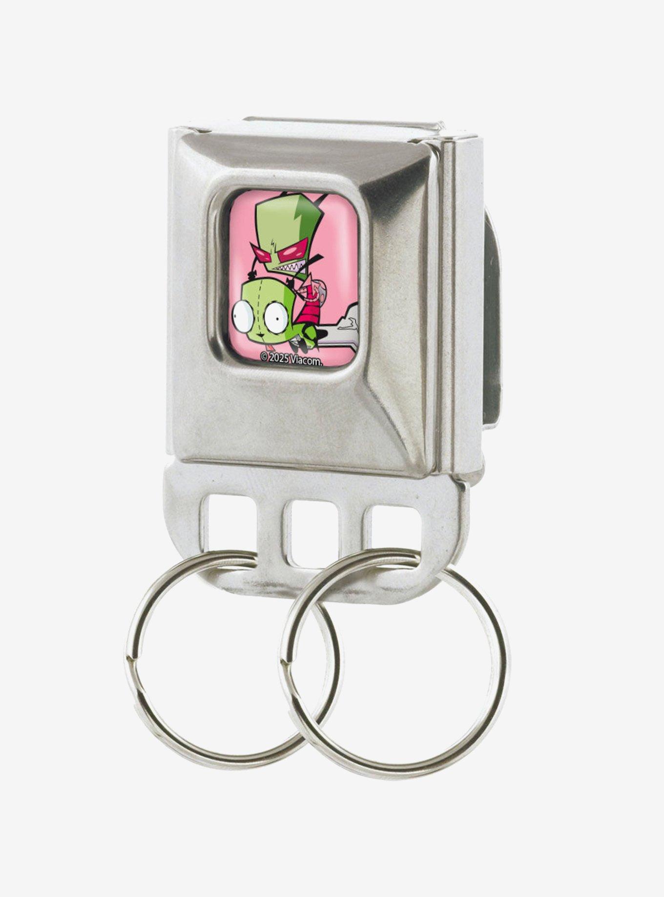 Invader Zim and GIR Dog Costume Pose Seatbelt Buckle Keychain, , hi-res