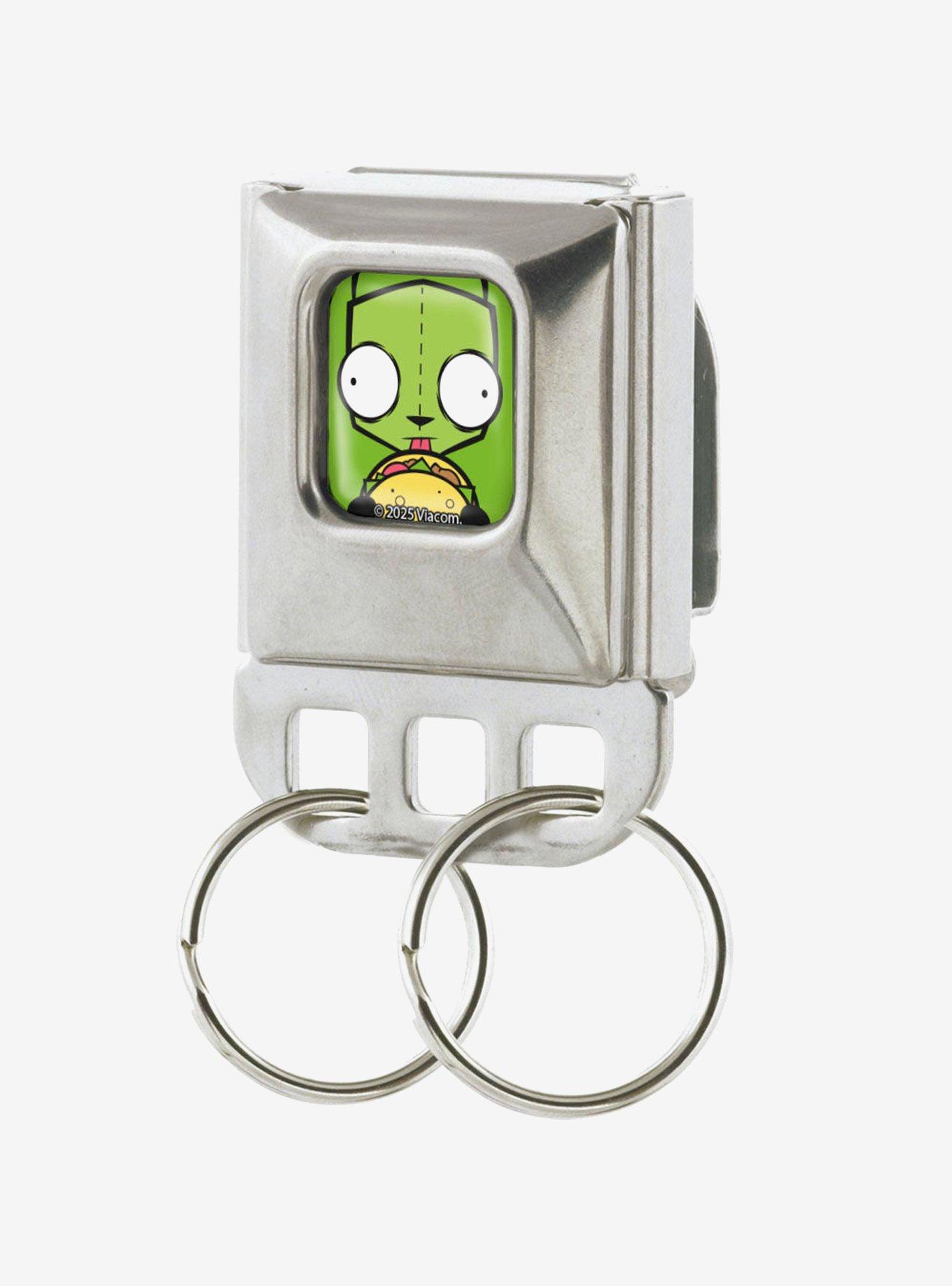 Invader Zim GIR Taco Pose Seatbelt Buckle Keychain, , hi-res