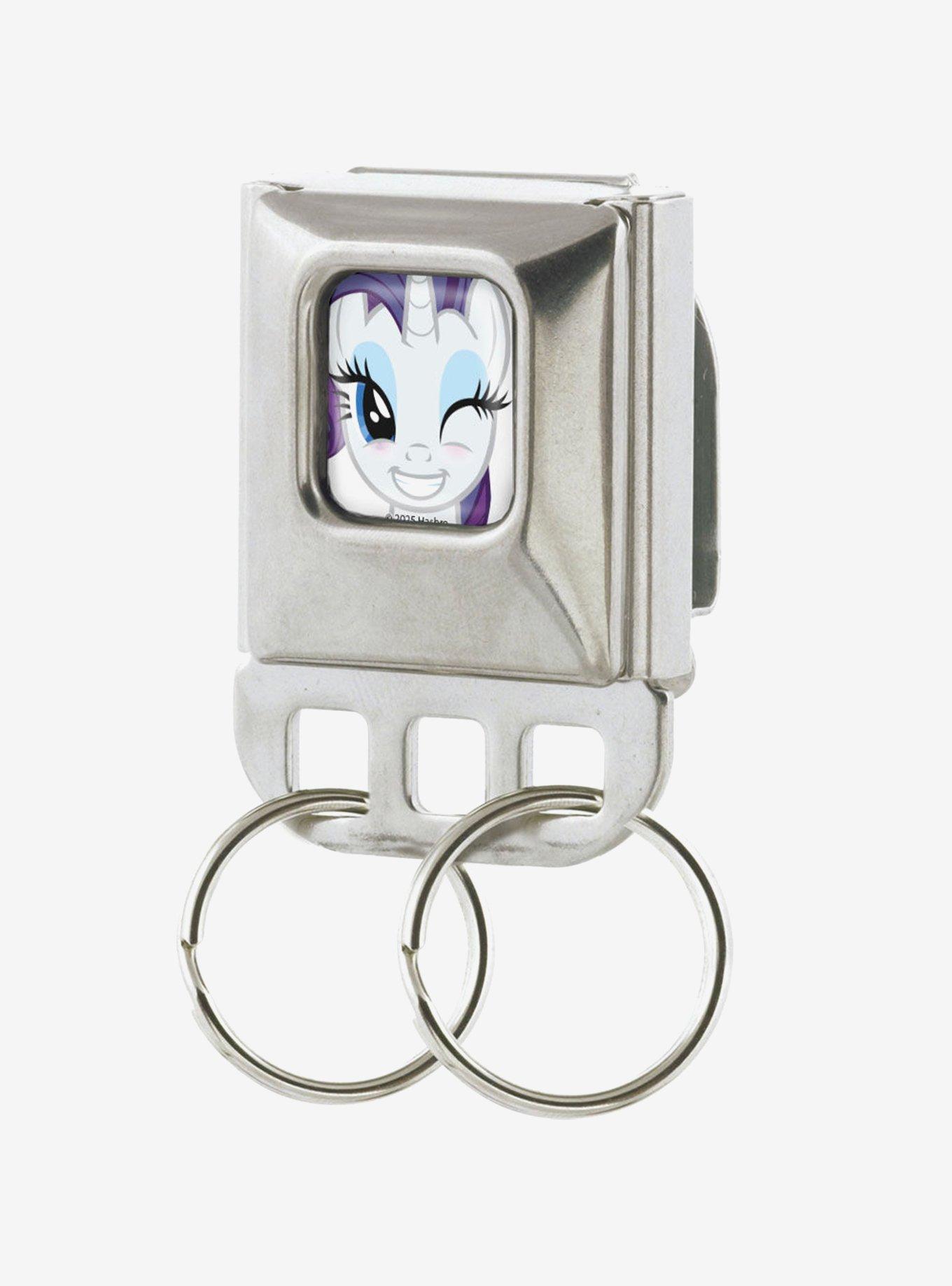 My Little Pony Rarity Face Close Up Seatbelt Buckle Keychain, , hi-res