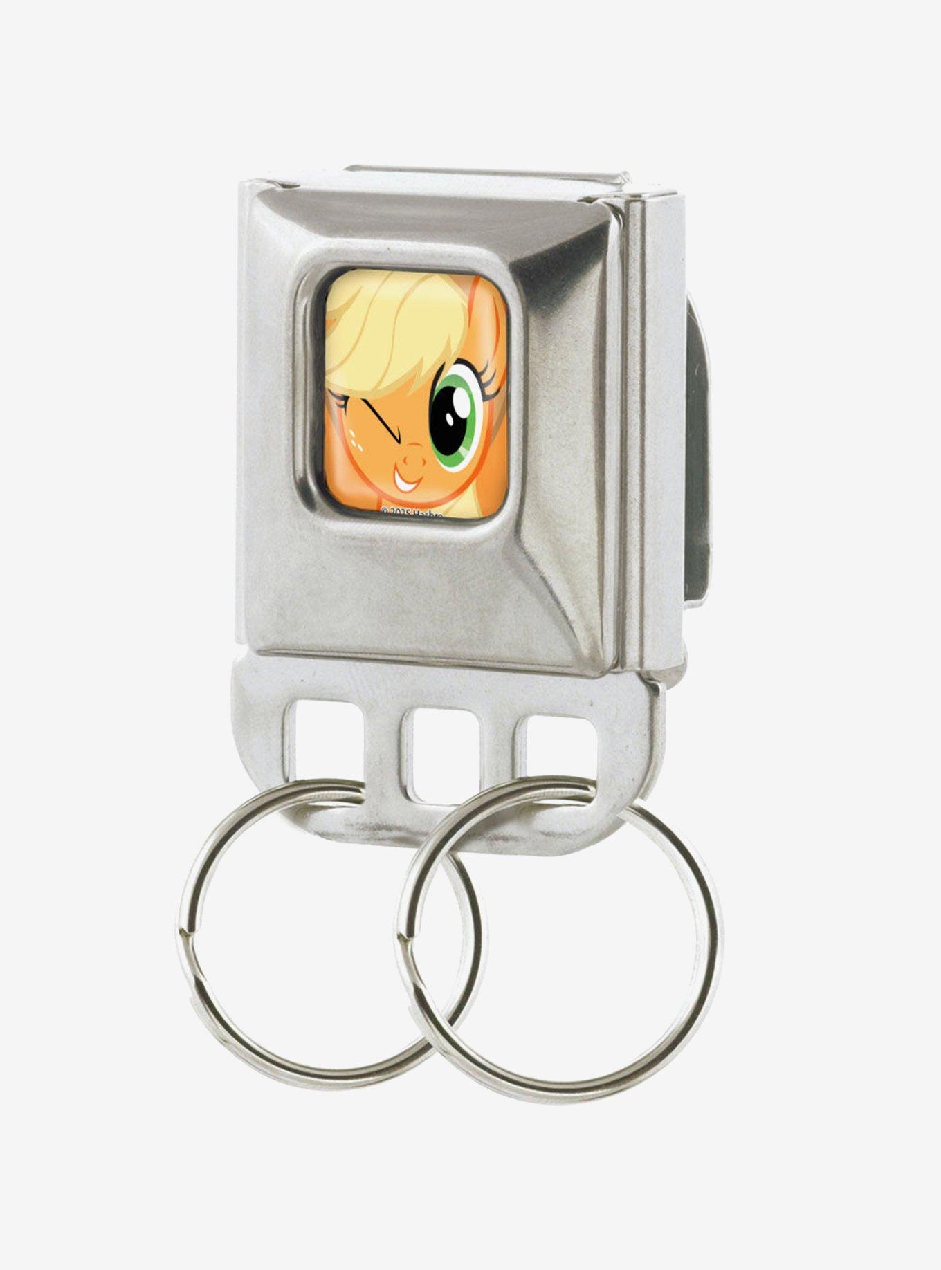 My Little Pony Applejack Face Close Up Seatbelt Buckle Keychain, , hi-res