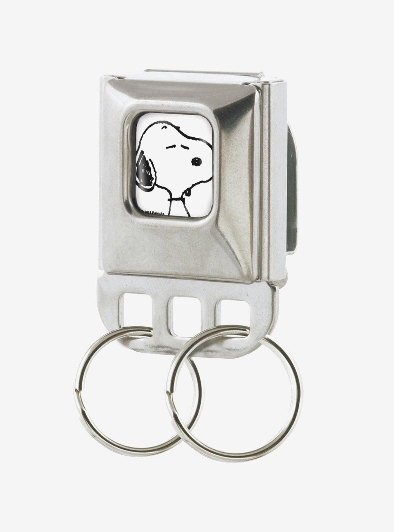 Peanuts Snoopy Face Seatbelt Buckle Keychain, , hi-res