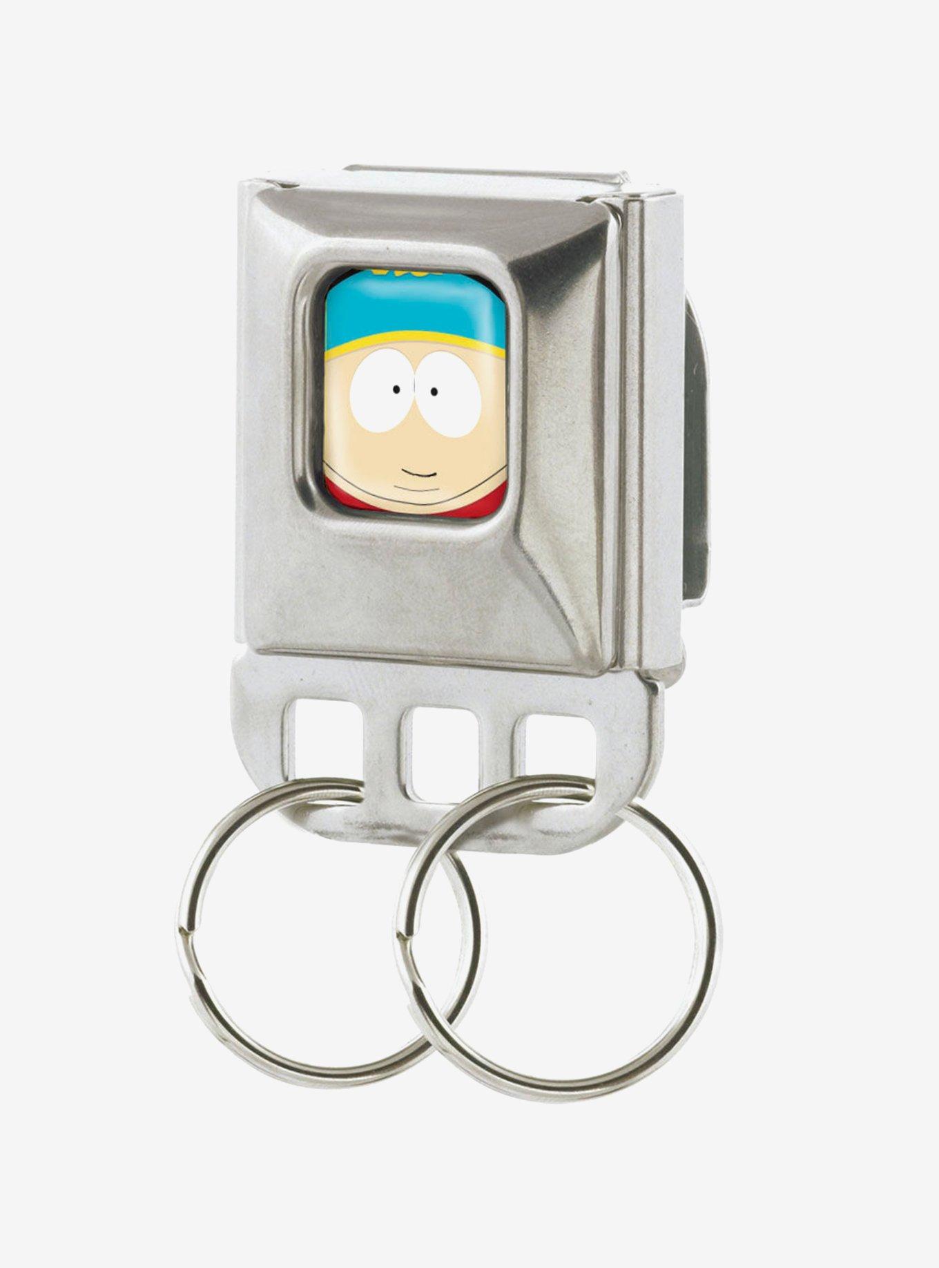 South Park Eric Cartman Face Close Up Full Color Seatbelt Buckle Keychain, , hi-res