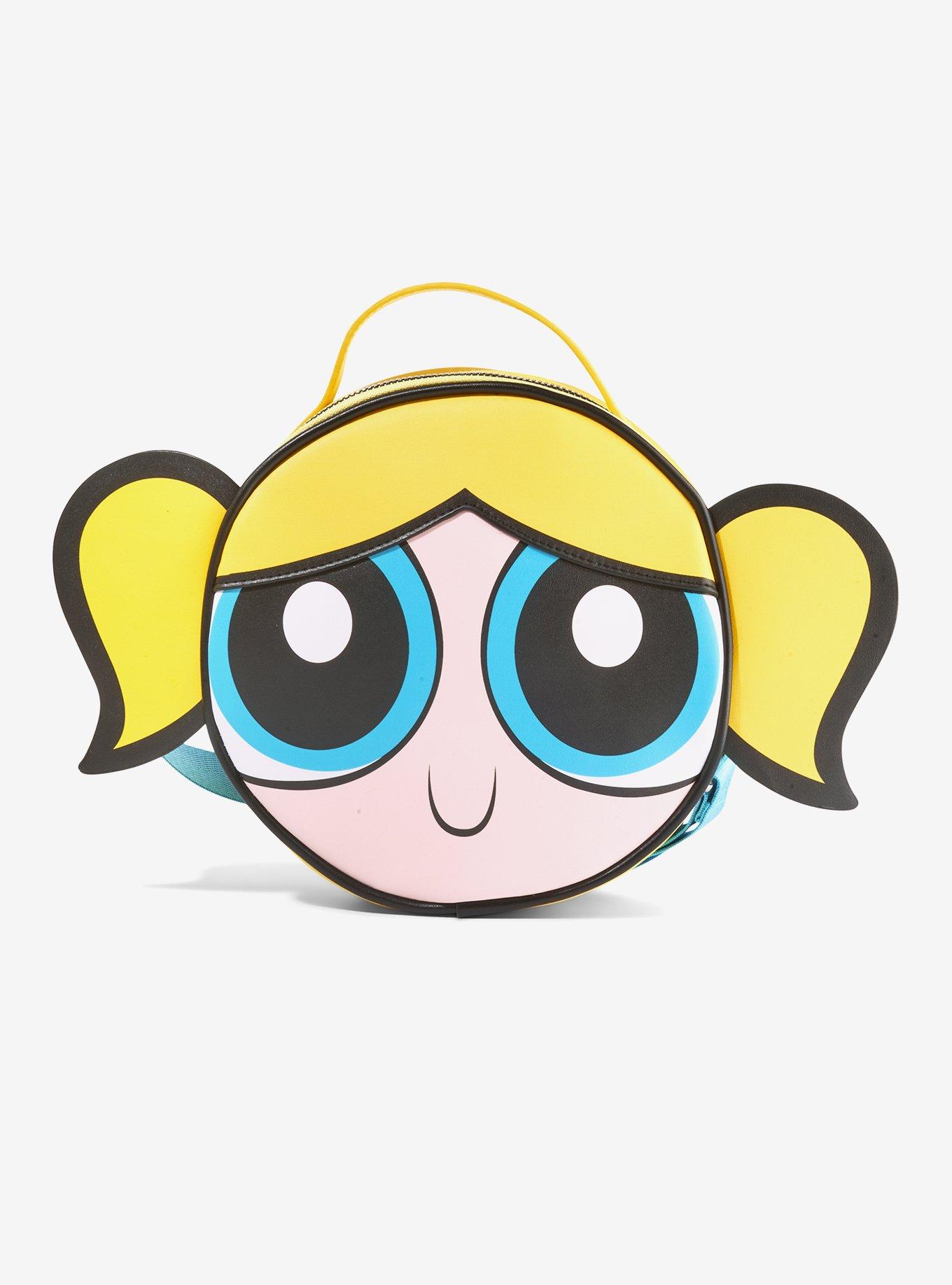 The Powerpuff Girls Bubbles Smiling Face Close Up Crossbody Bag, , hi-res