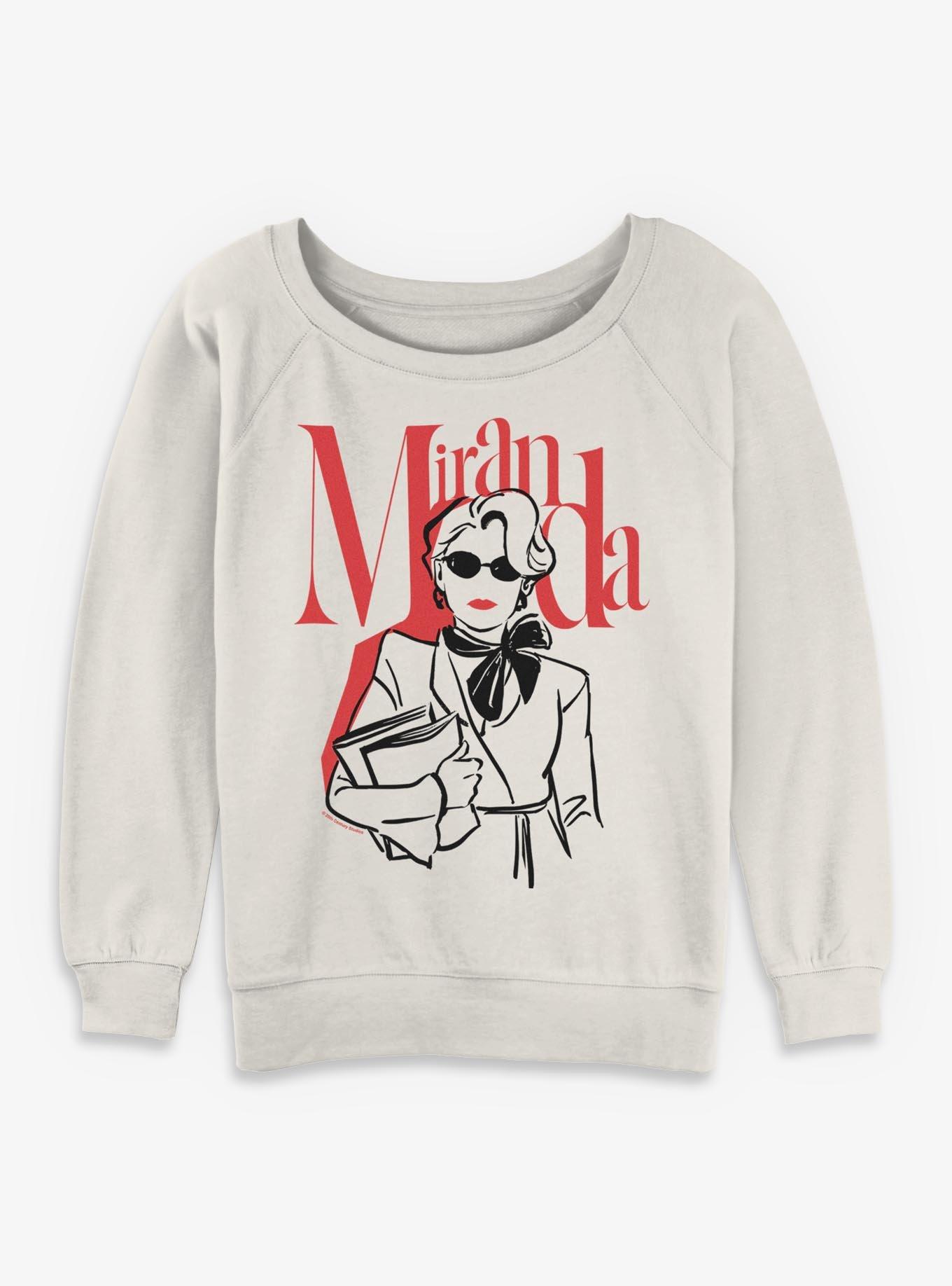 The Devil Wears Prada 2 Miranda Fashion Sketch Girls Slouchy Sweatshirt, , hi-res
