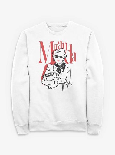 The Devil Wears Prada 2 Miranda Fashion Sketch Sweatshirt - WHITE