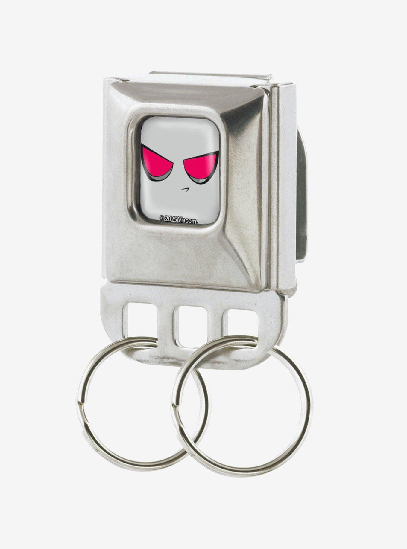 Invader Zim GIR Eyes Face Close Up Seatbelt Buckle Keychain, , hi-res