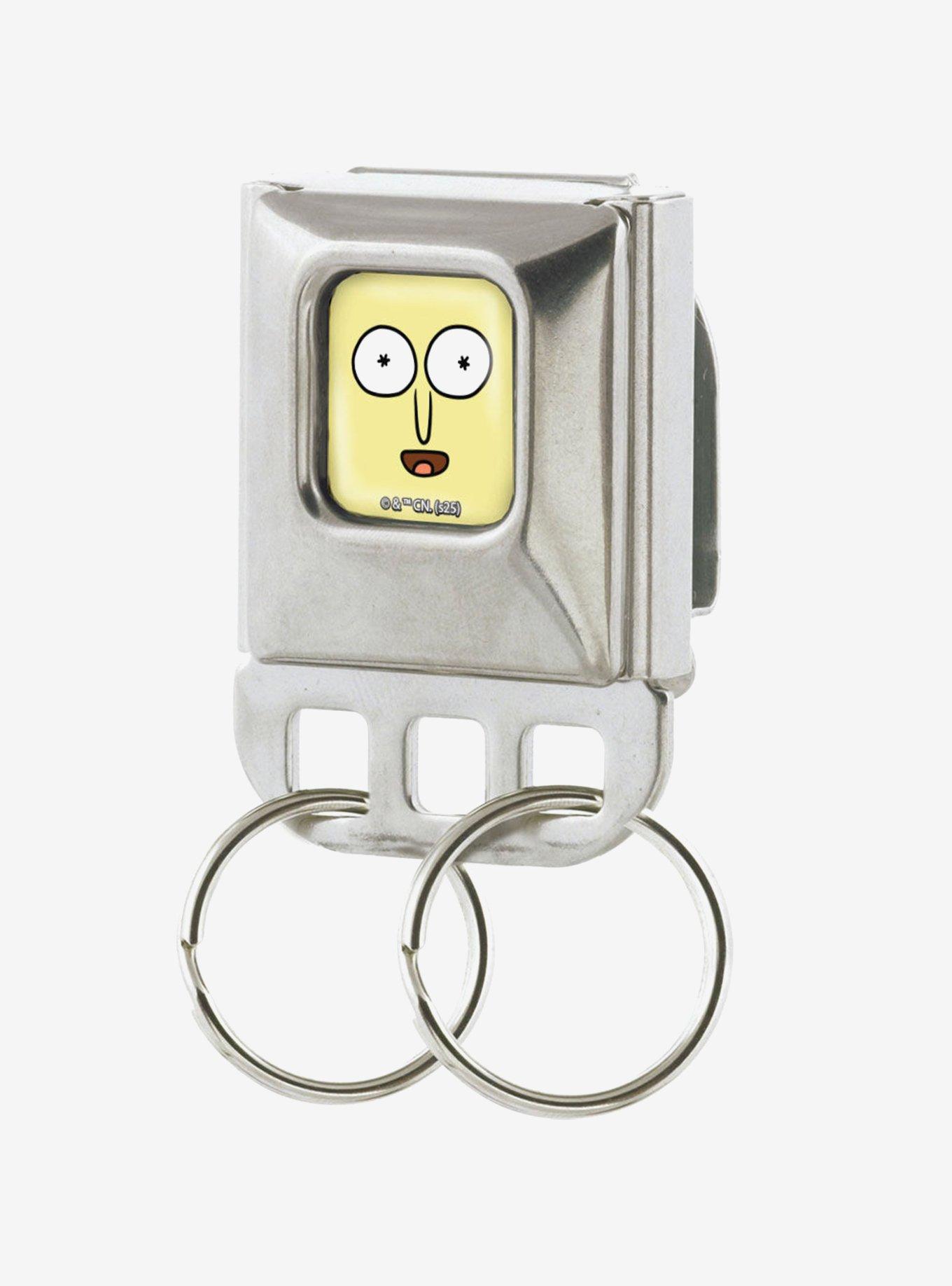 Rick and Morty Mr Poopy Butthole Face Close Up Seatbelt Buckle Keychain, , hi-res