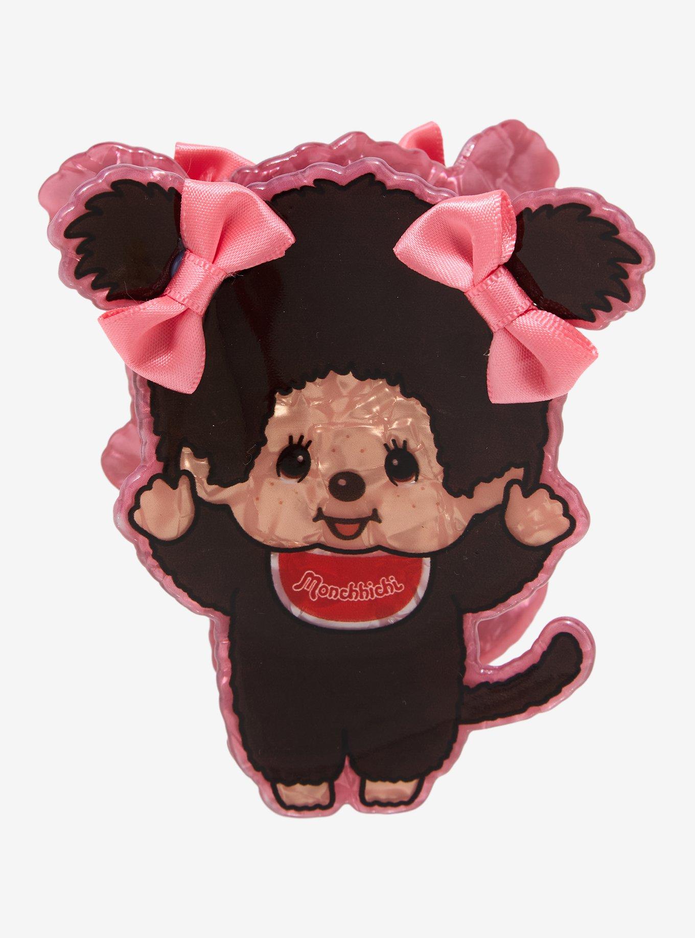 Monchhichi Pink Bow Figural Claw Clip - BoxLunch Exclusive, , hi-res