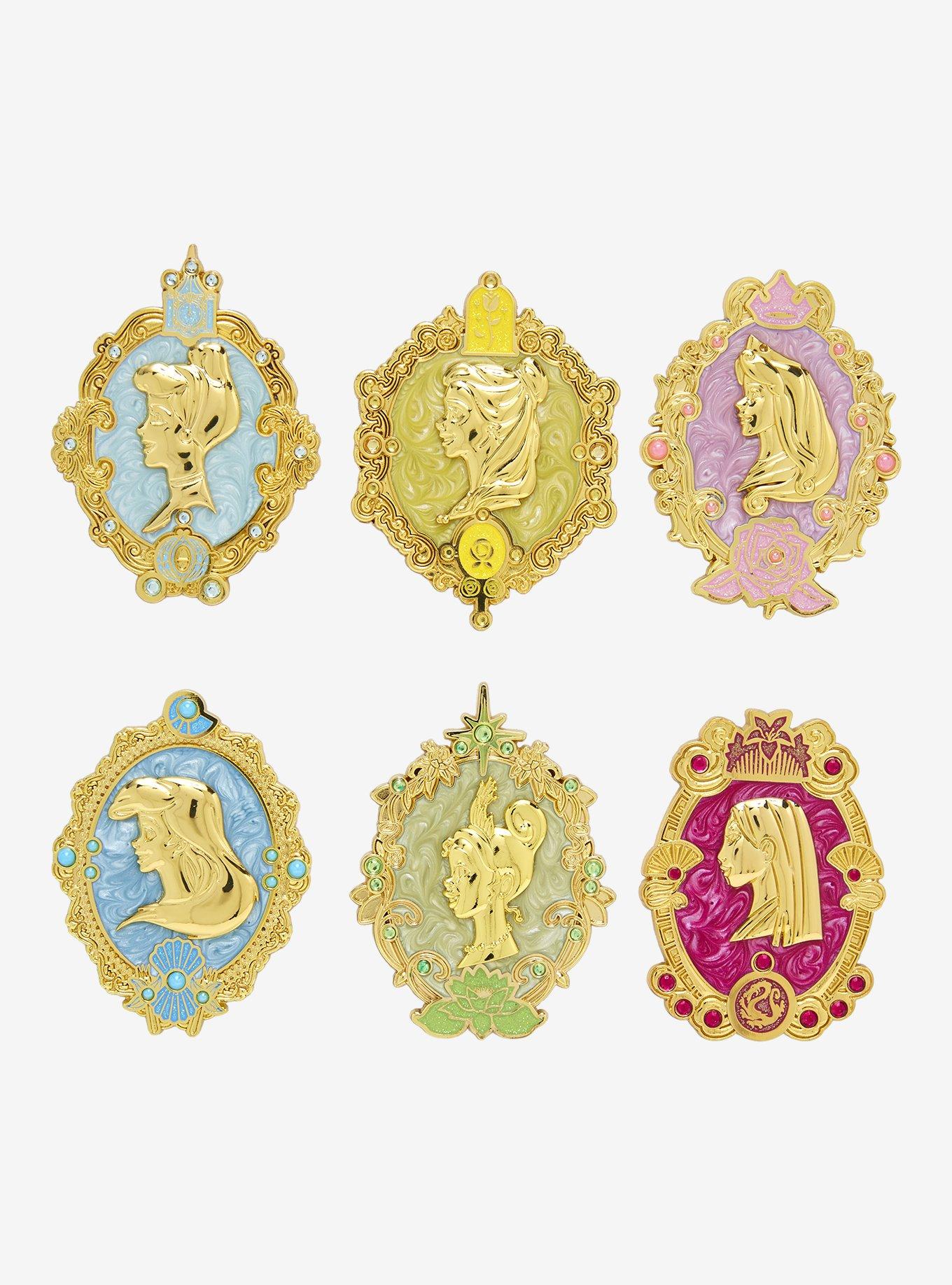 Disney Princess Golden Brooch Blind Box Enamel Magnet - BoxLunch Exclusive, , hi-res