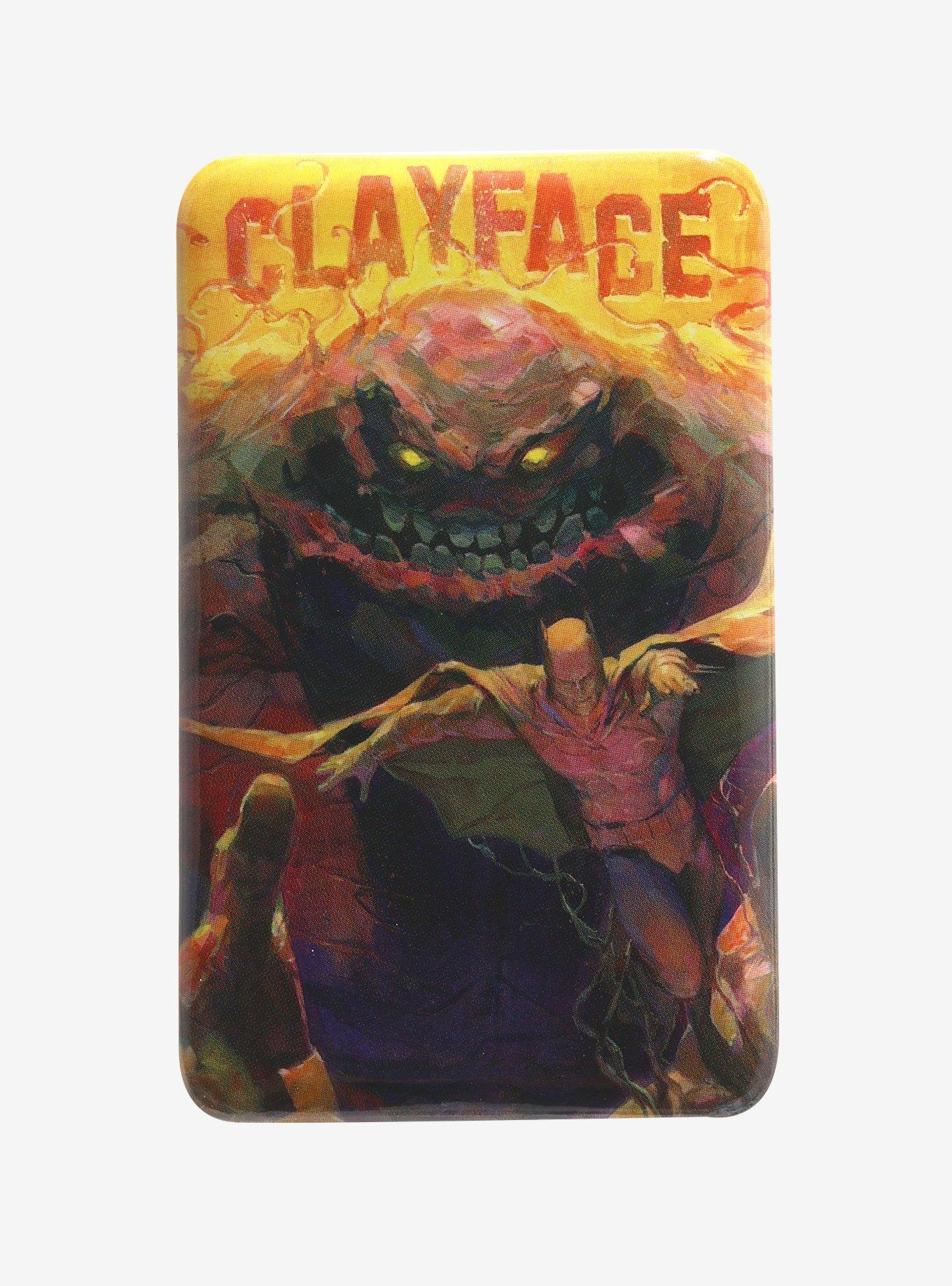 DC Comics Batman Clayface Grin Rectangular Button, , hi-res