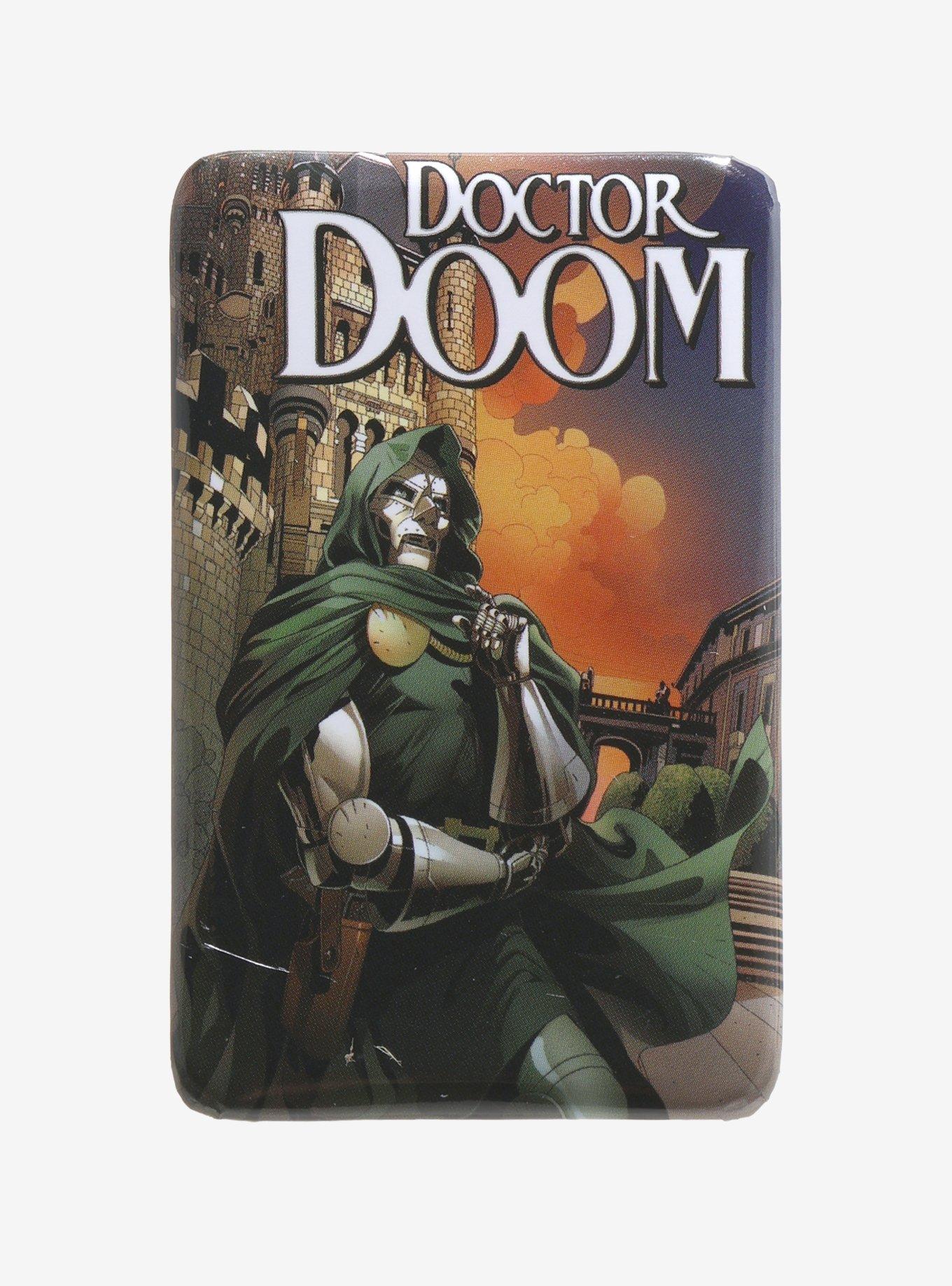 Marvel Doctor Doom Rectangular Button, , hi-res