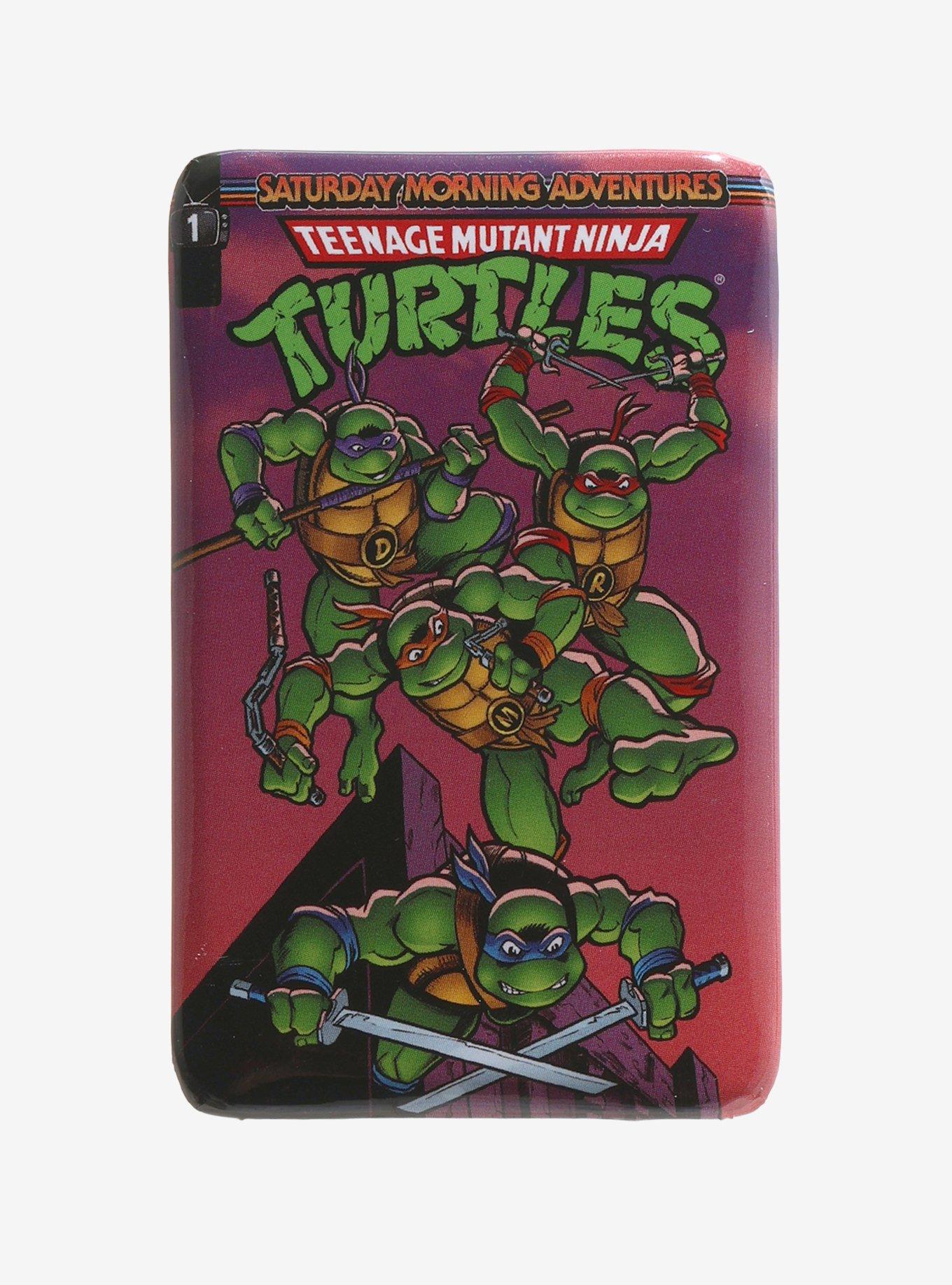 Teenage Mutant Ninja Turtles Group Jump Rectangular Button, , hi-res