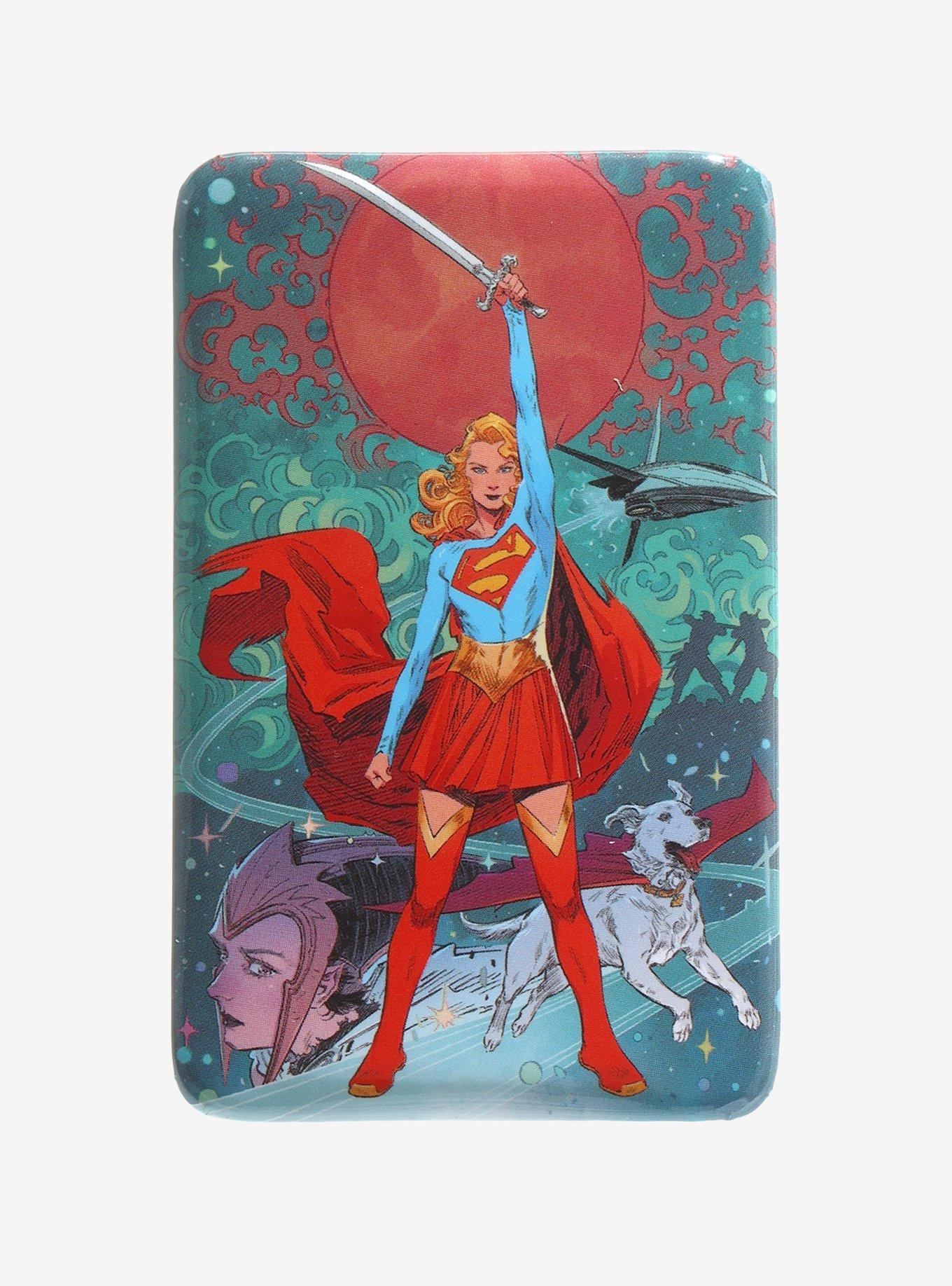 DC Comics Supergirl Woman Of Tomorrow Rectangular Button, , hi-res