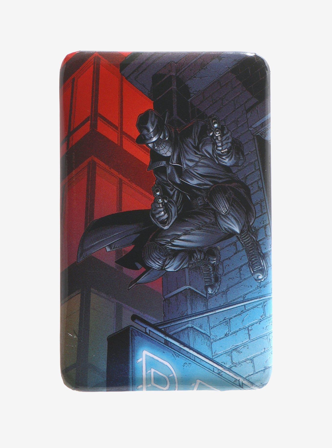 Marvel Spider-Noir Building Rectangular Button, , hi-res