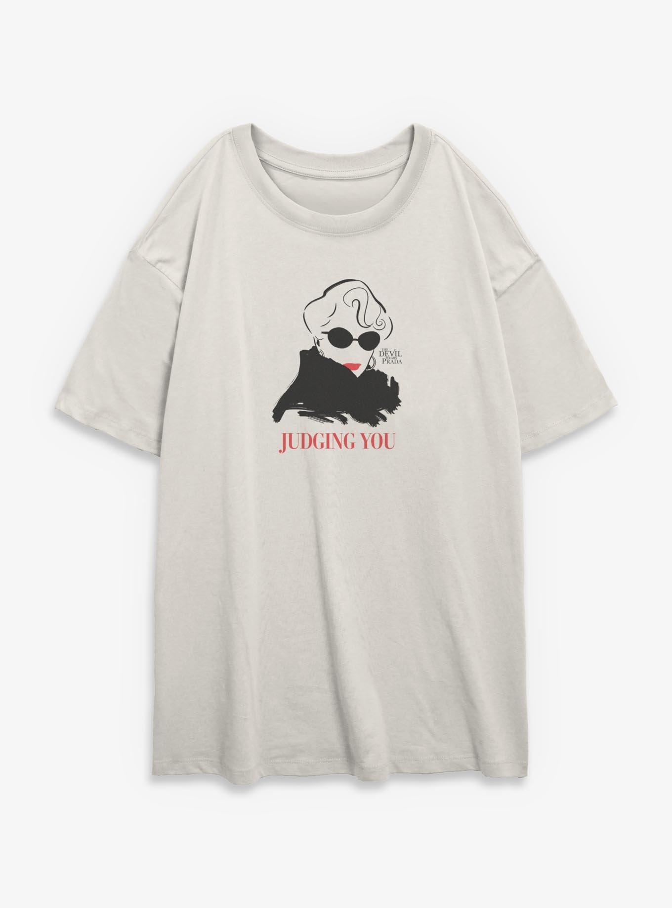 The Devil Wears Prada Miranda Judging You Womens Oversized T-Shirt, , hi-res
