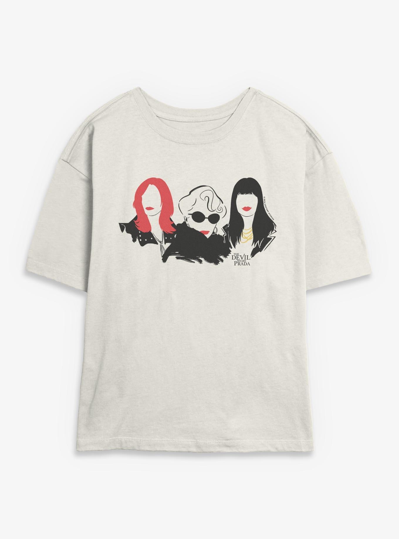 The Devil Wears Prada Red Lip Trio Womens Skimmer T-Shirt 