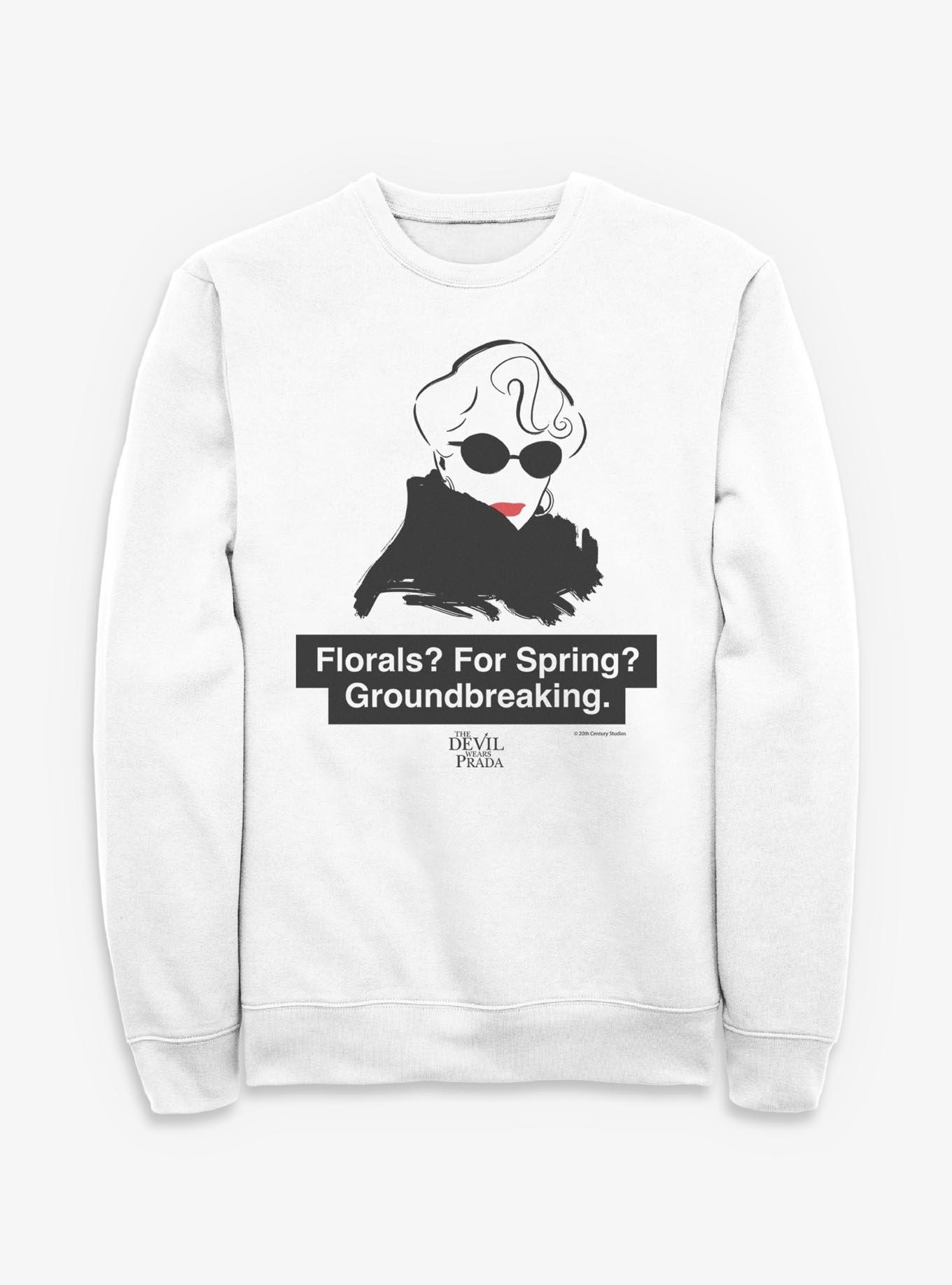 The Devil Wears Prada Florals For Spring Sweatshirt, , hi-res